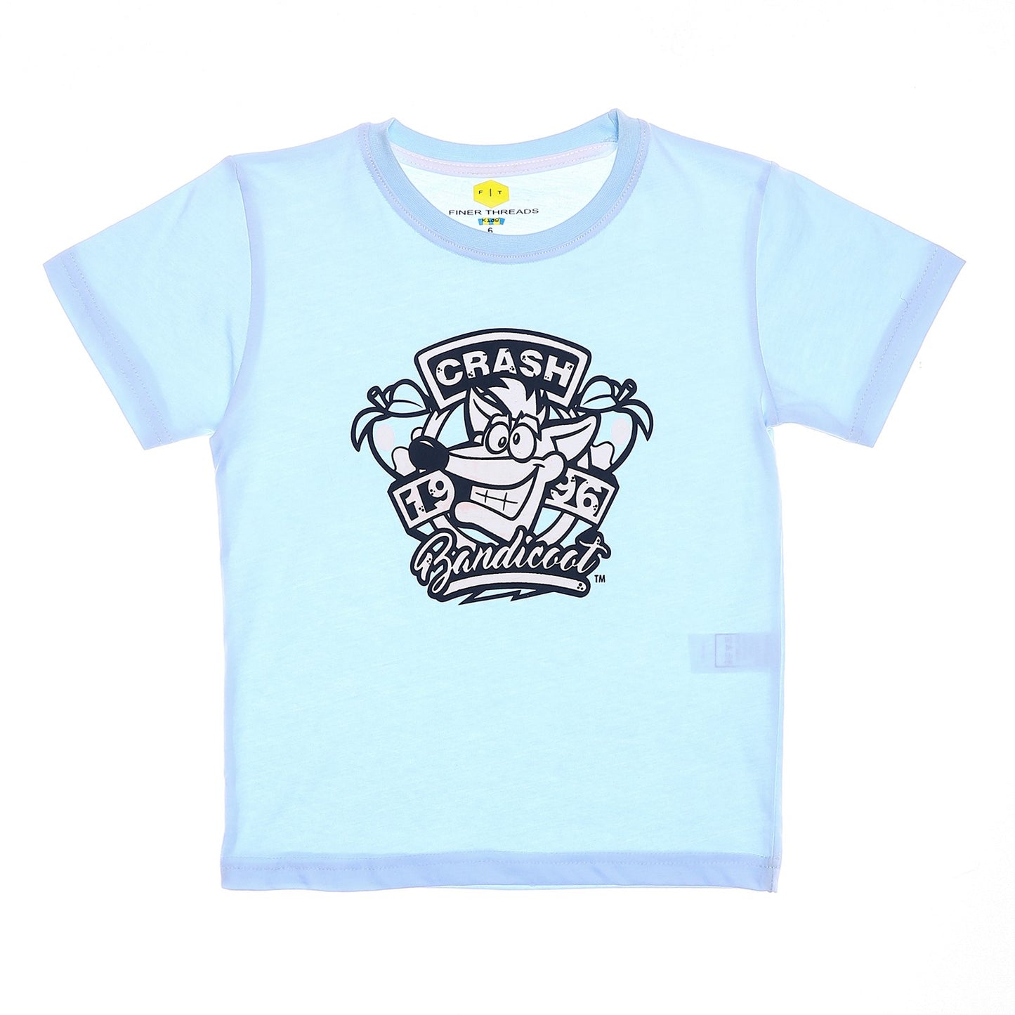 Boys Cotton Round Neck Printed T-Shirt