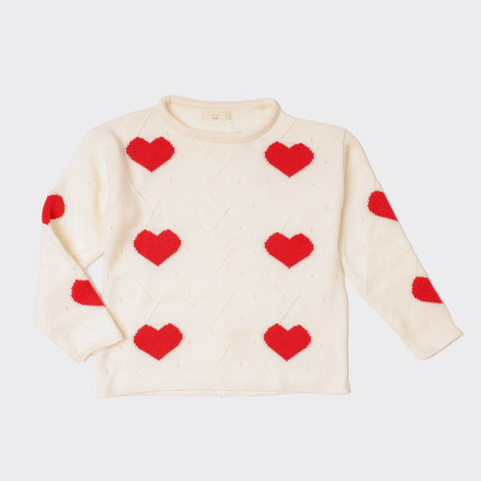 Girls Crew Neck Knit Sweater