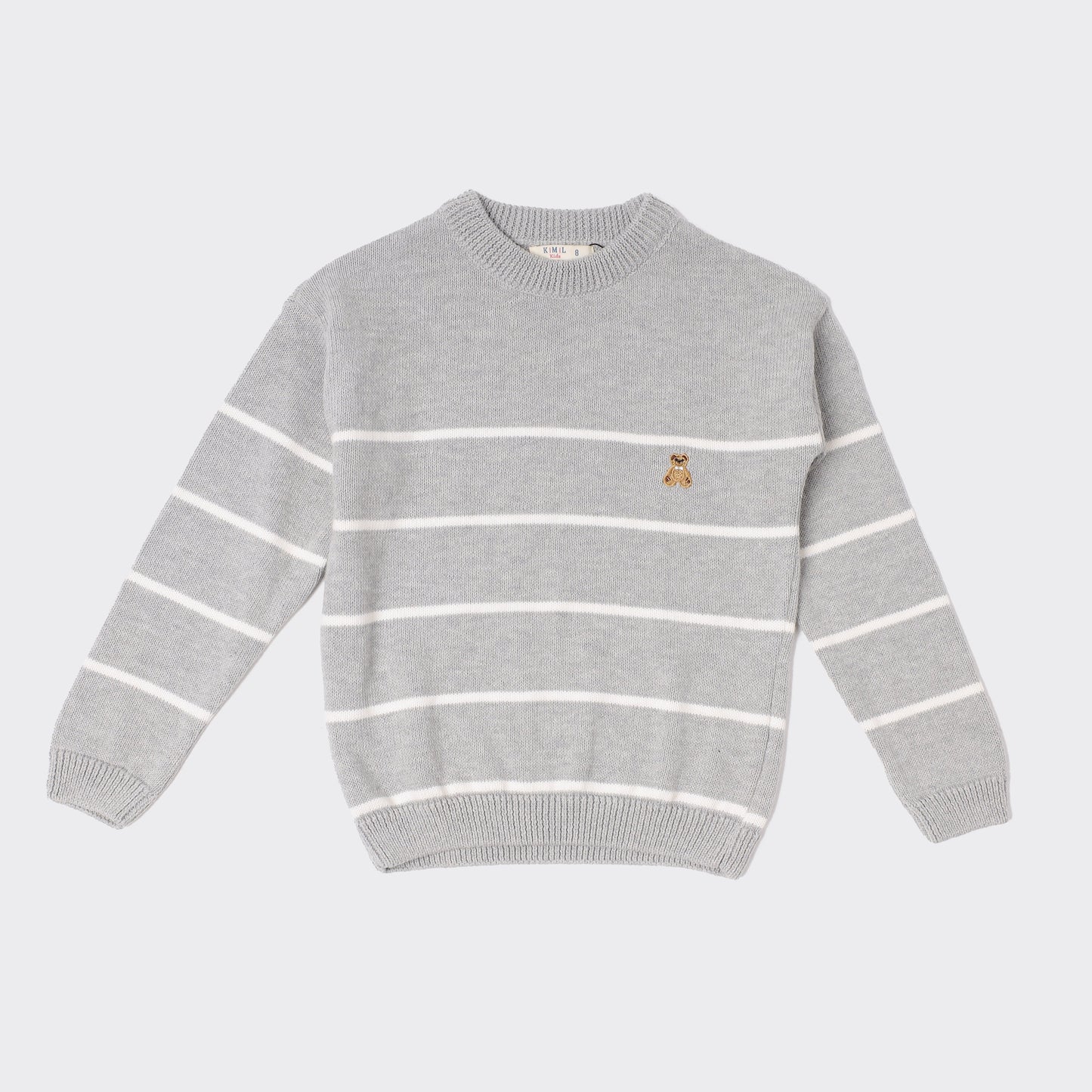 Boys  Crew Neck Striped Sweater