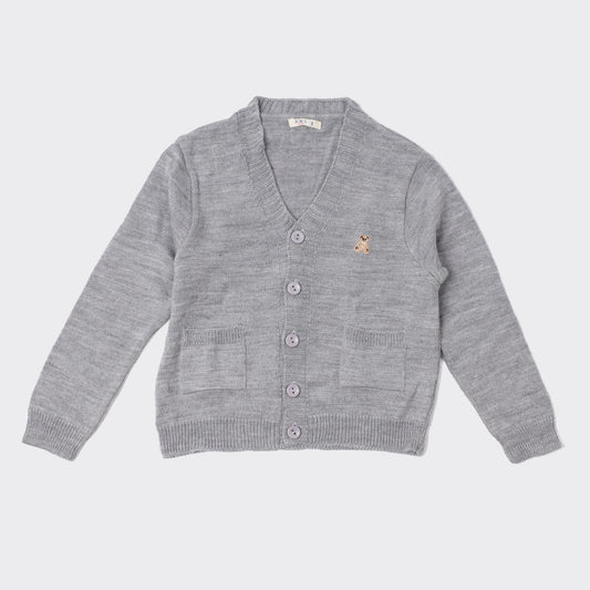 Boys Button-Up Knit Cardigan