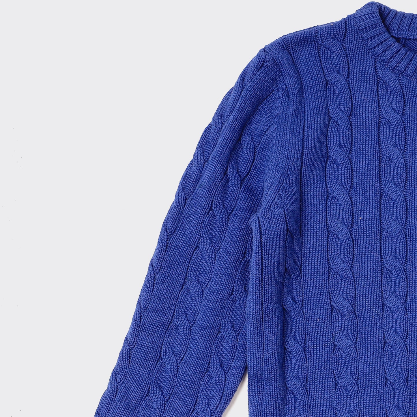 Boys Crew Neck Cable Knit Sweater