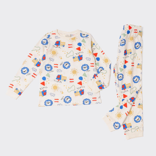 Boys Cotton Printed  Pajama