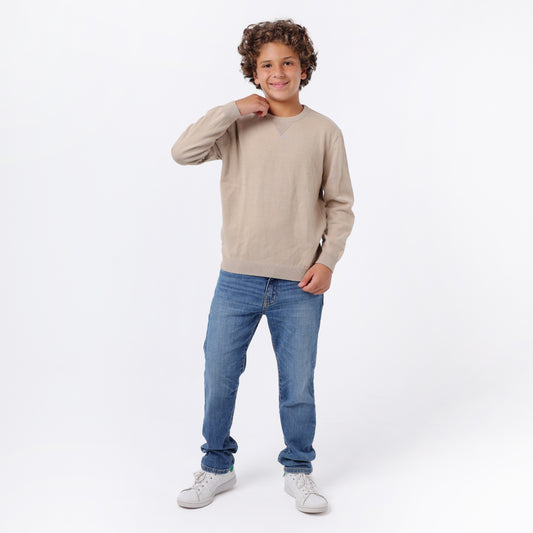 Boys Crew Neck Knit Sweater