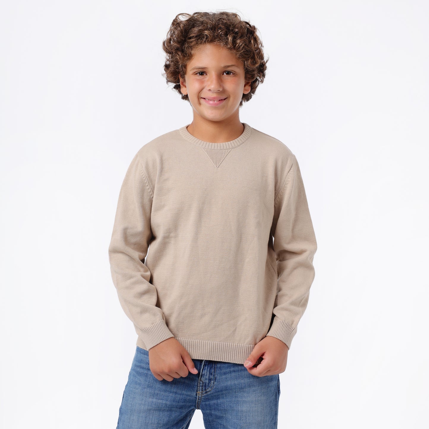 Boys Crew Neck Knit Sweater