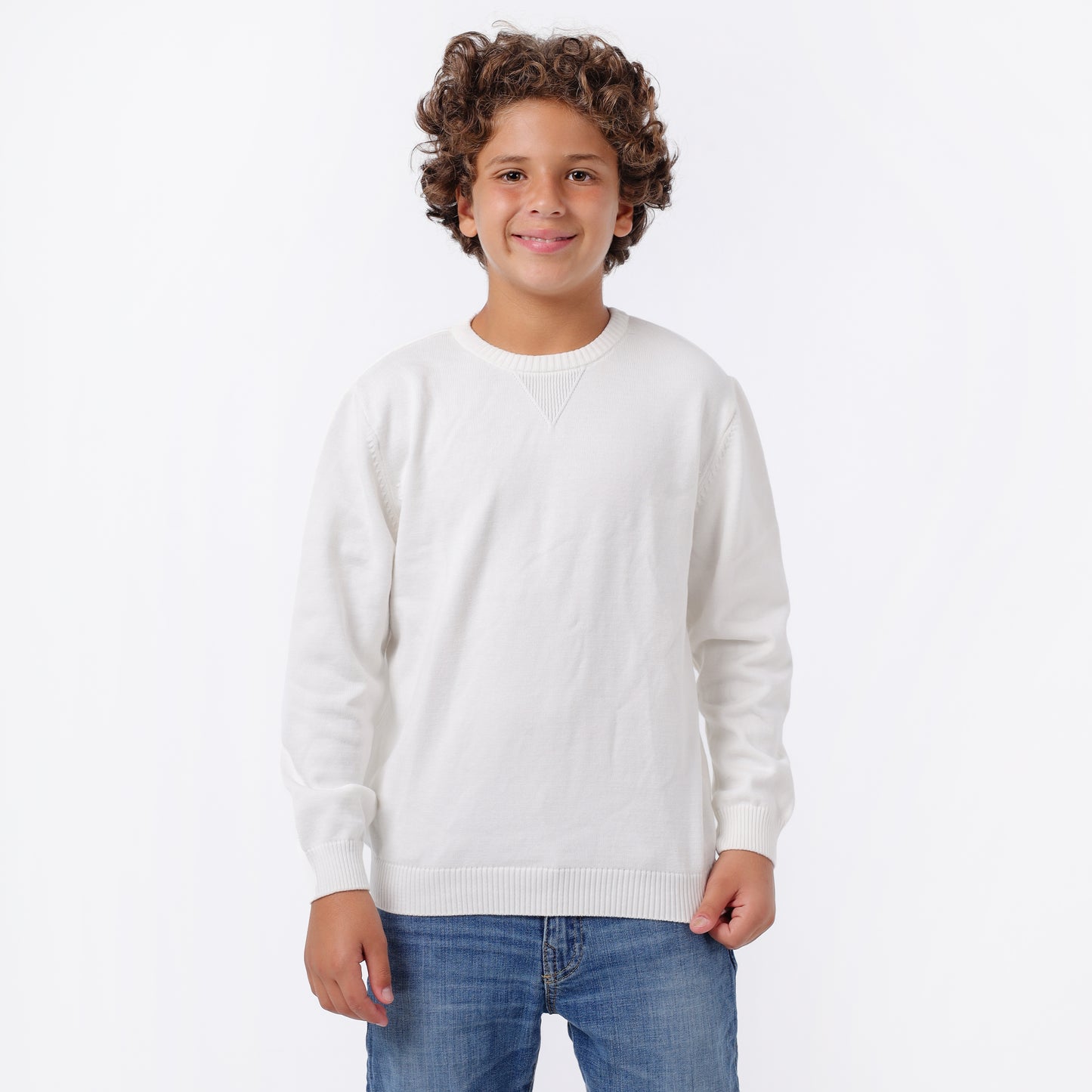 Boys Crew Neck Knit Sweater