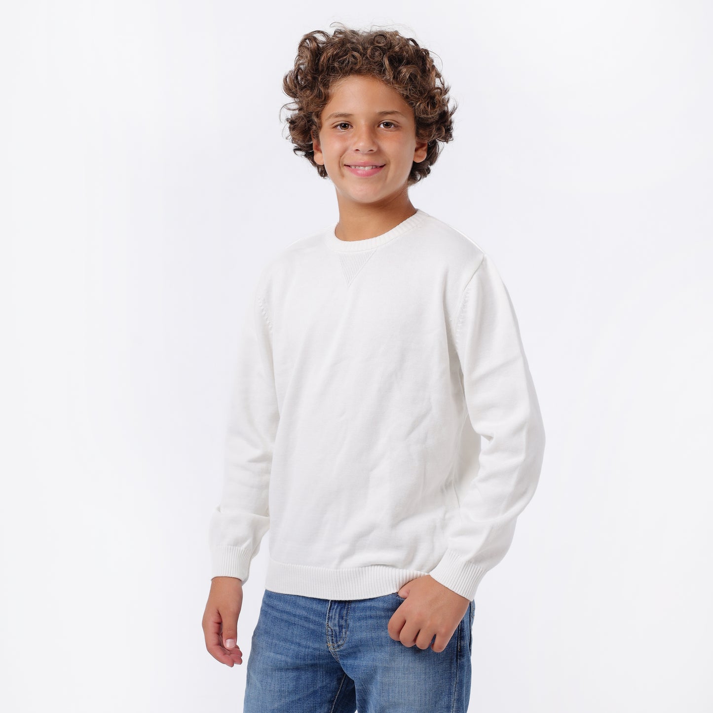 Boys Crew Neck Knit Sweater
