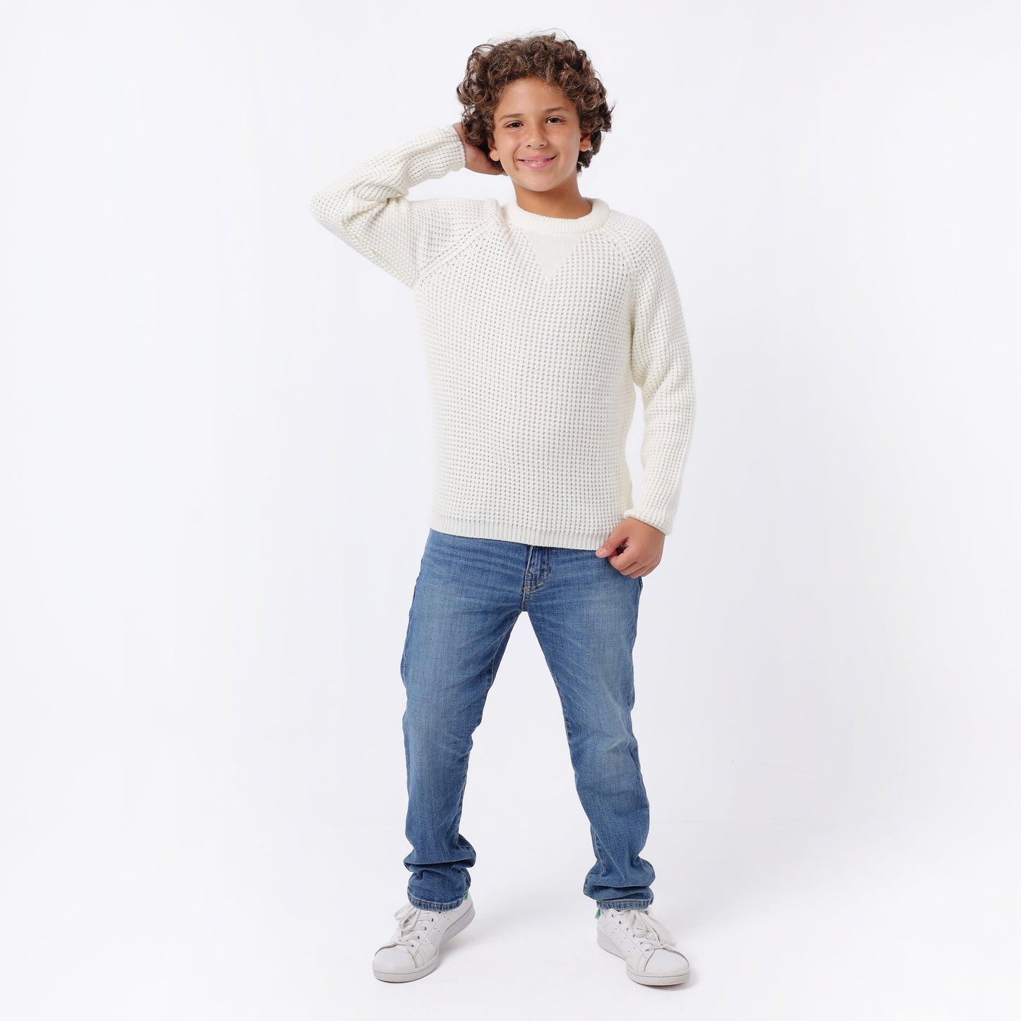 Boys Crew Neck Knit Sweater