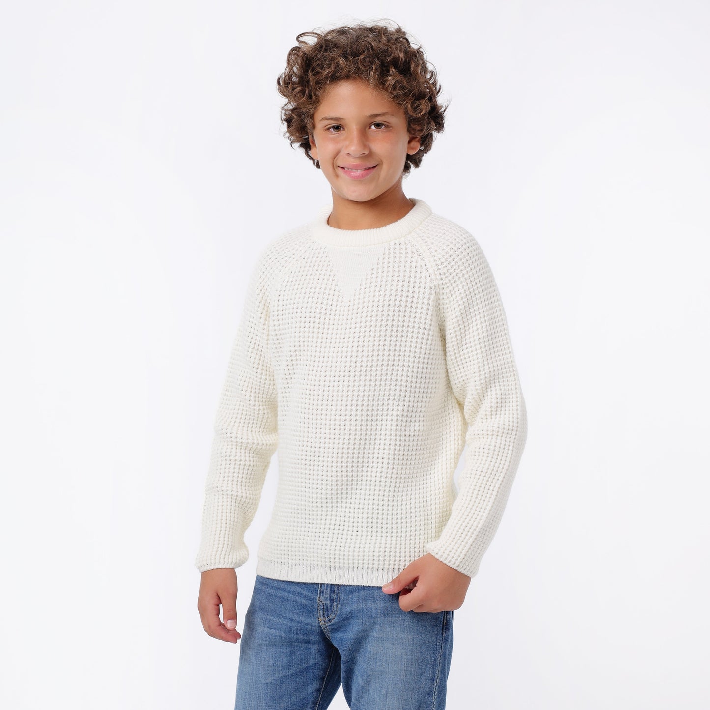 Boys Crew Neck Knit Sweater
