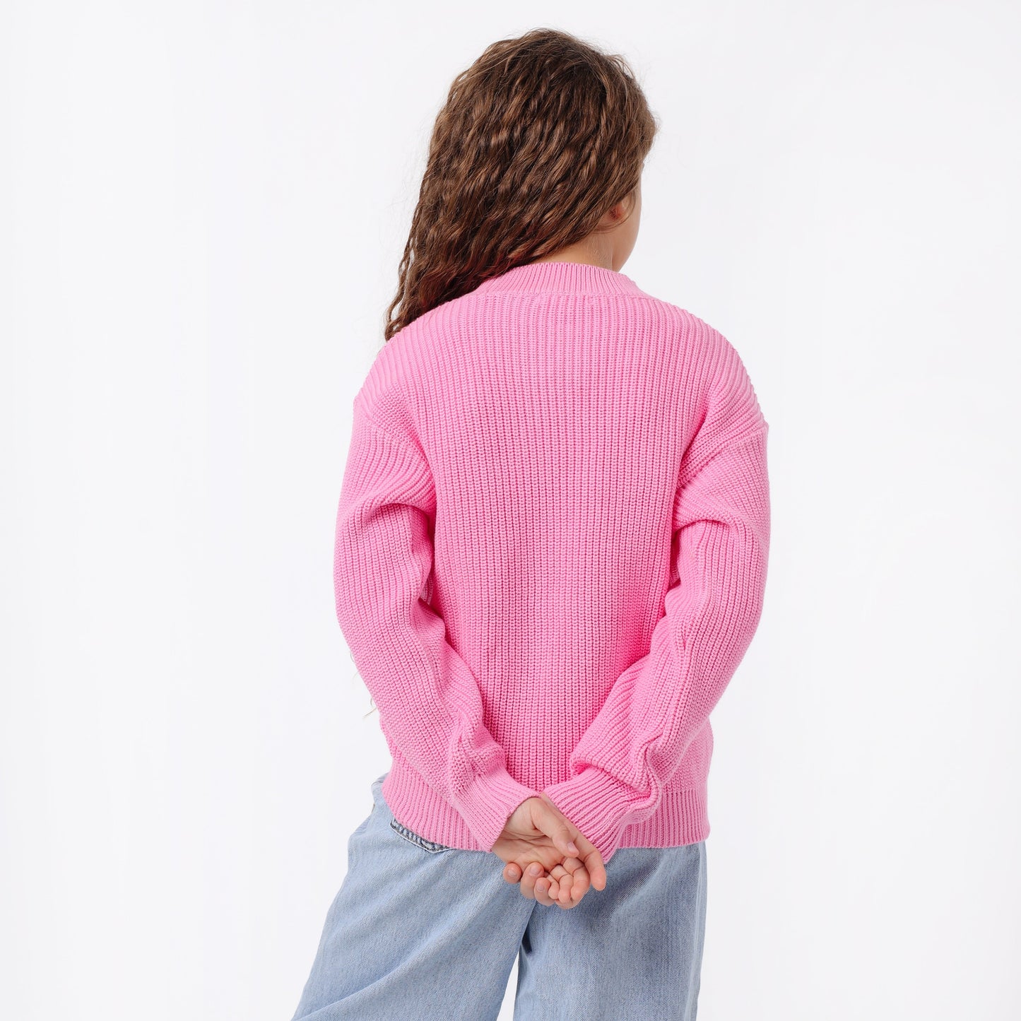Girls Crew Neck Knit Sweater