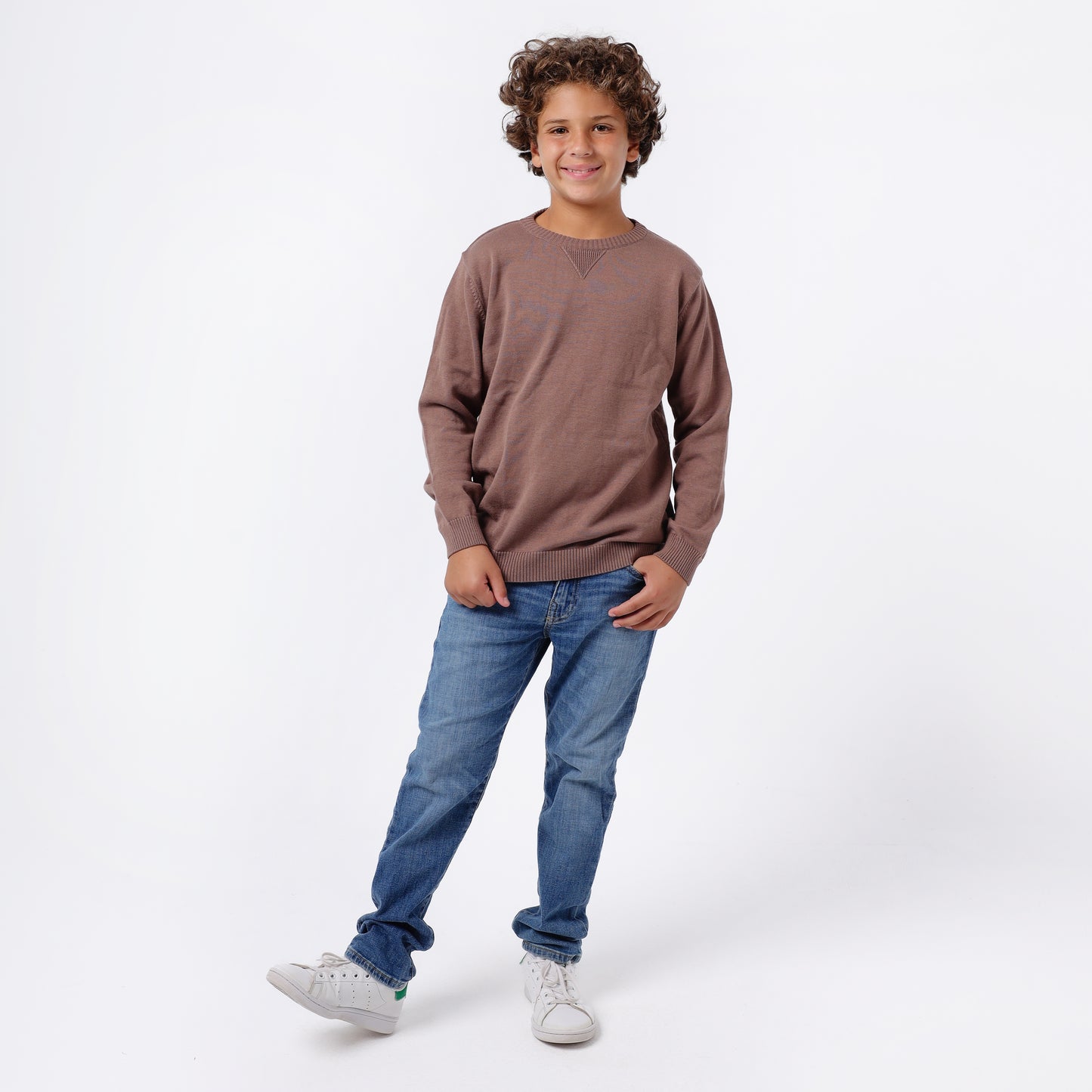 Boys Crew Neck Knit Sweater