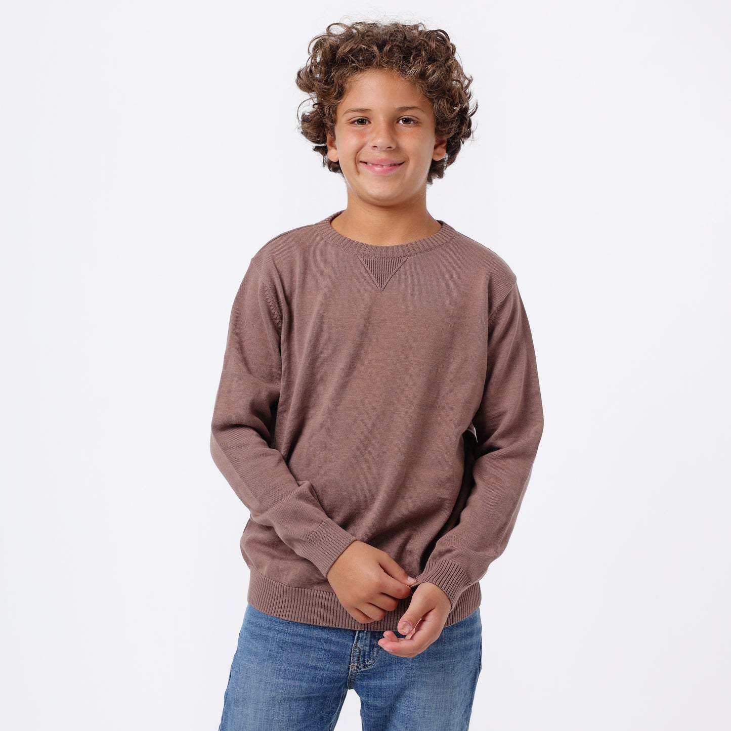 Boys Crew Neck Knit Sweater