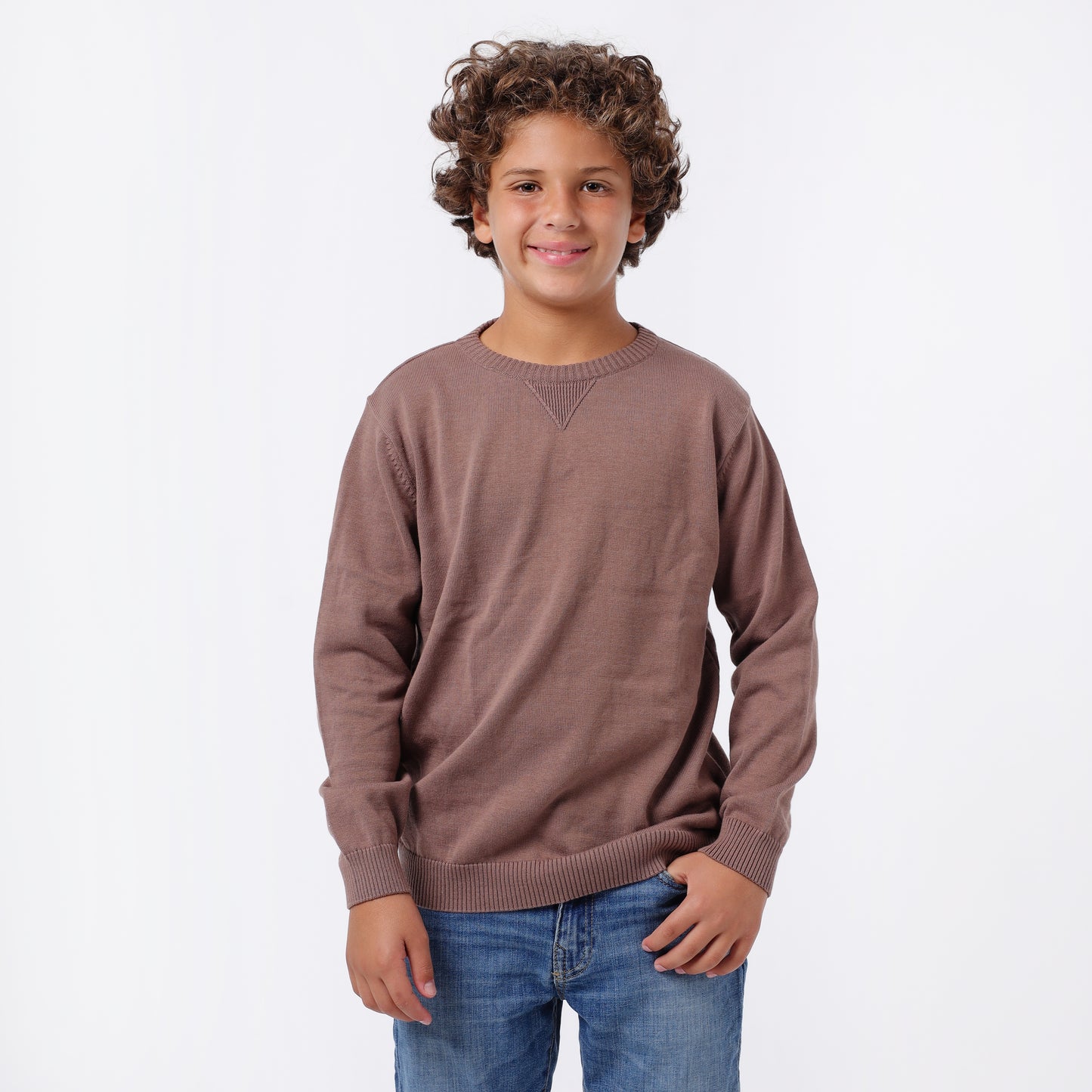Boys Crew Neck Knit Sweater