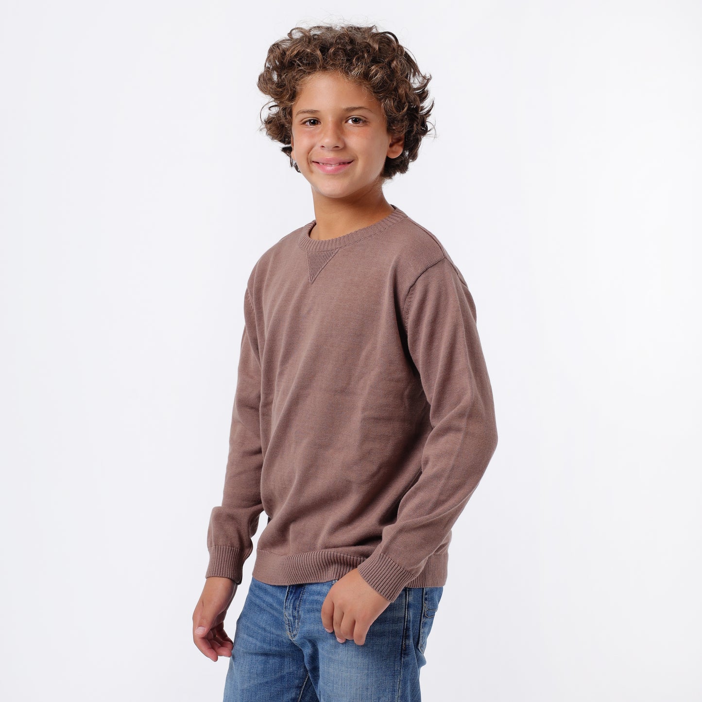 Boys Crew Neck Knit Sweater