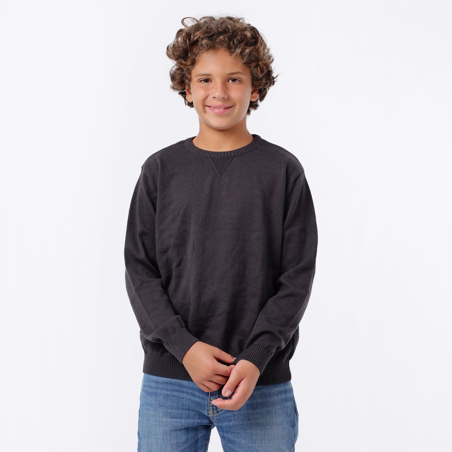 Boys Crew Neck Knit Sweater