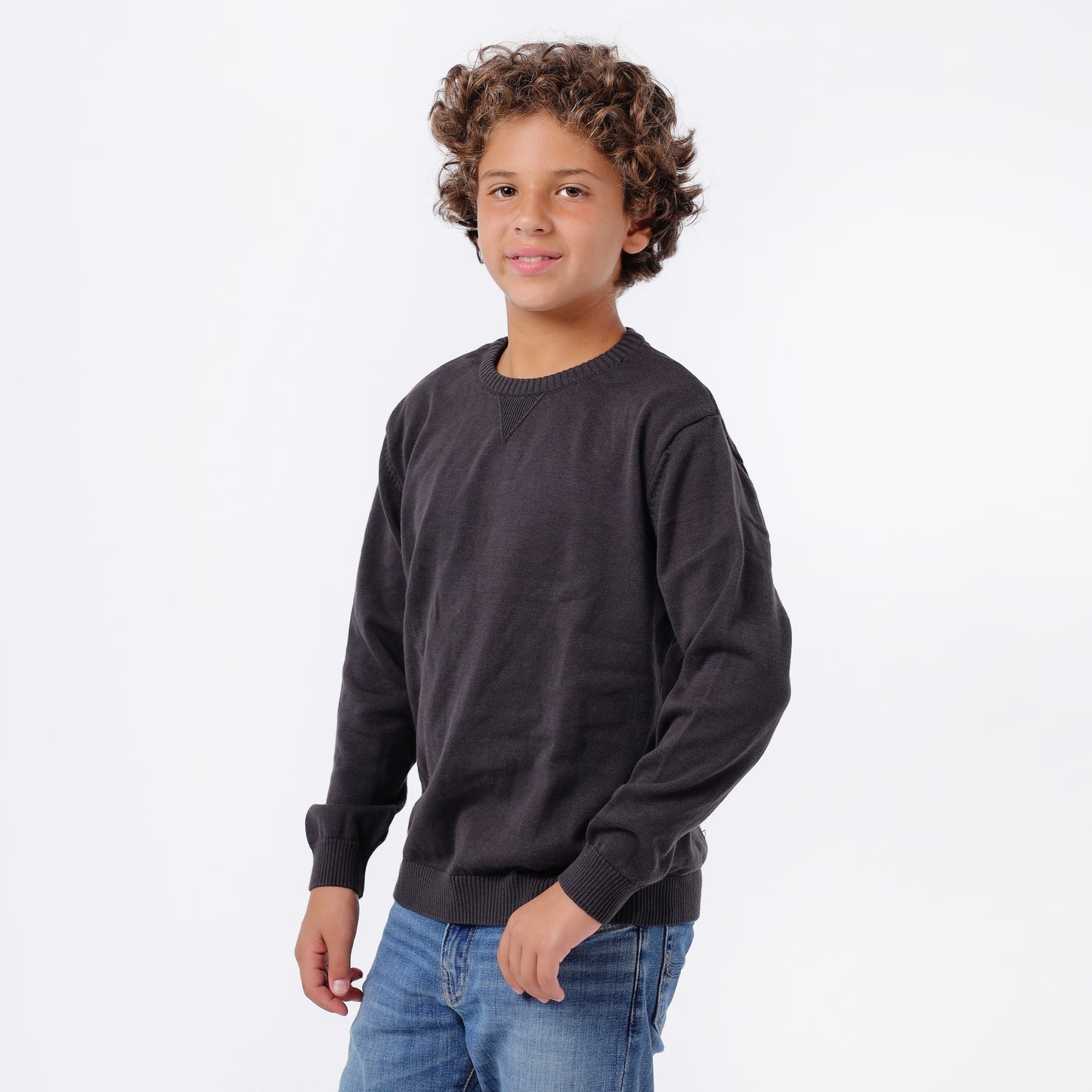 Boys Crew Neck Knit Sweater
