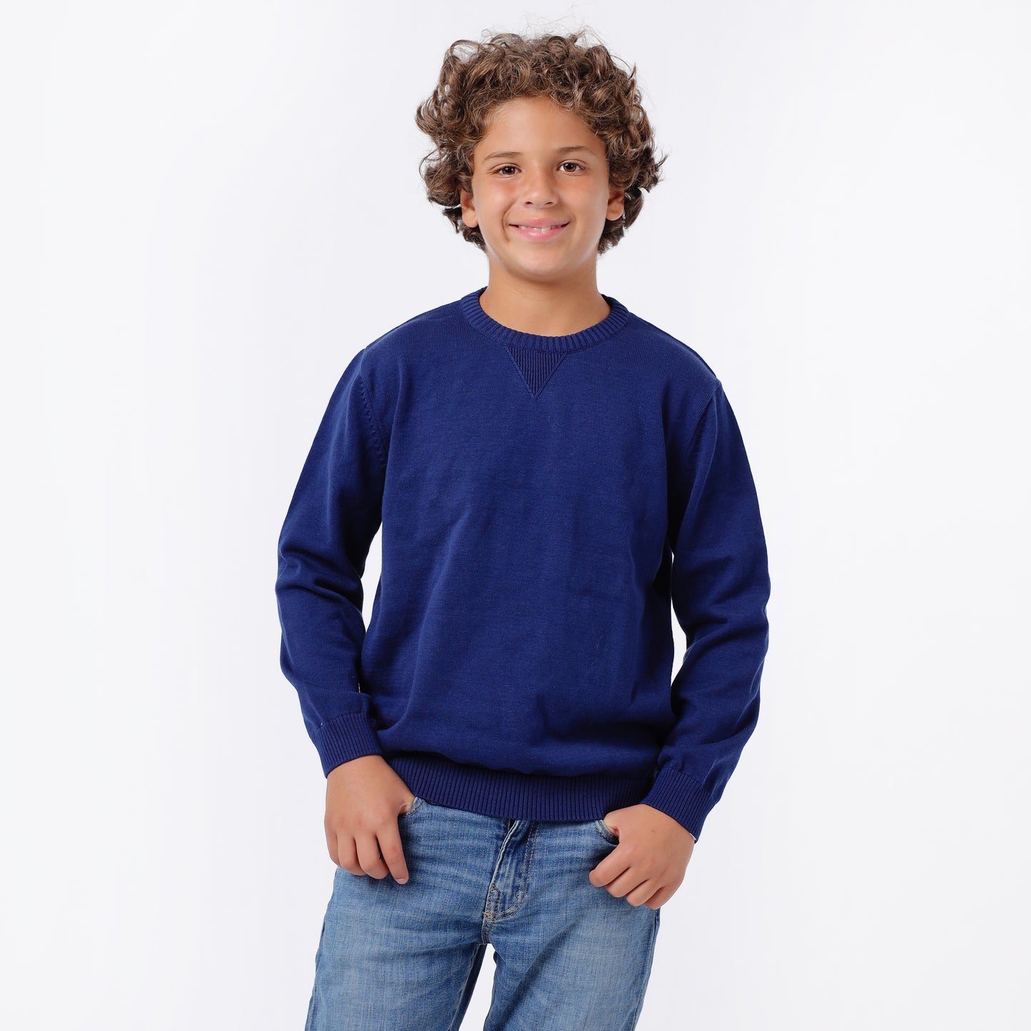 Boys Crew Neck Knit Sweater
