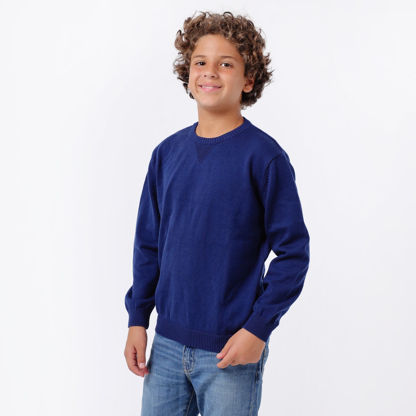 Boys Crew Neck Knit Sweater