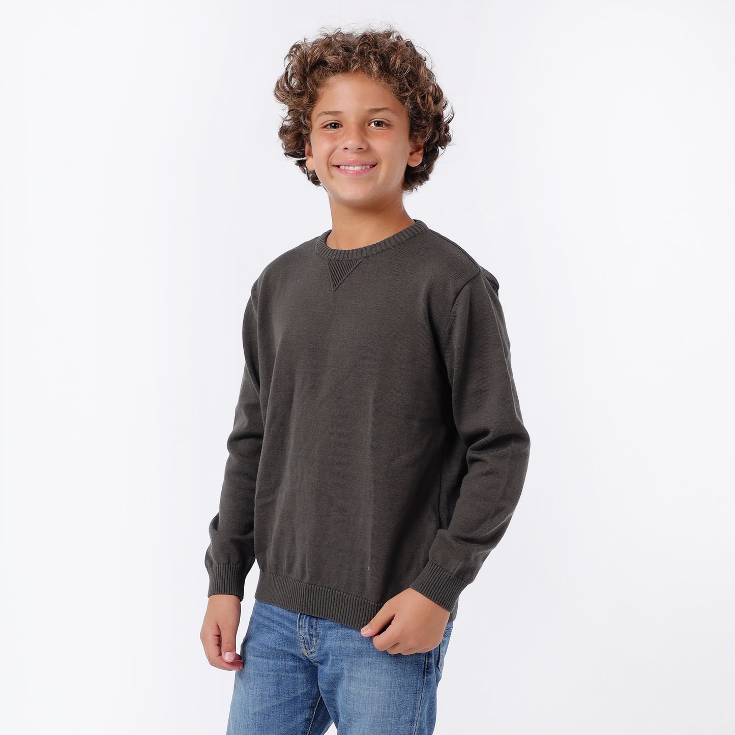 Boys Crew Neck Knit Sweater