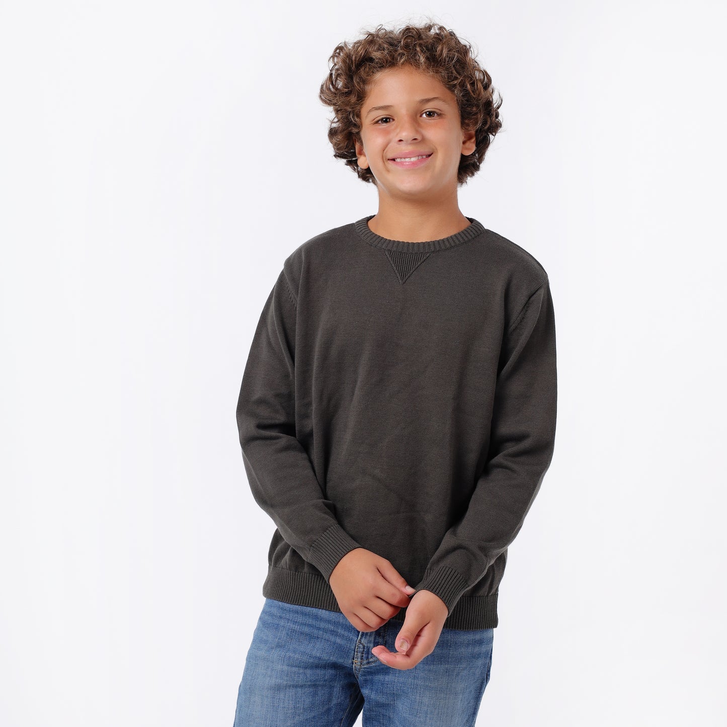 Boys Crew Neck Knit Sweater