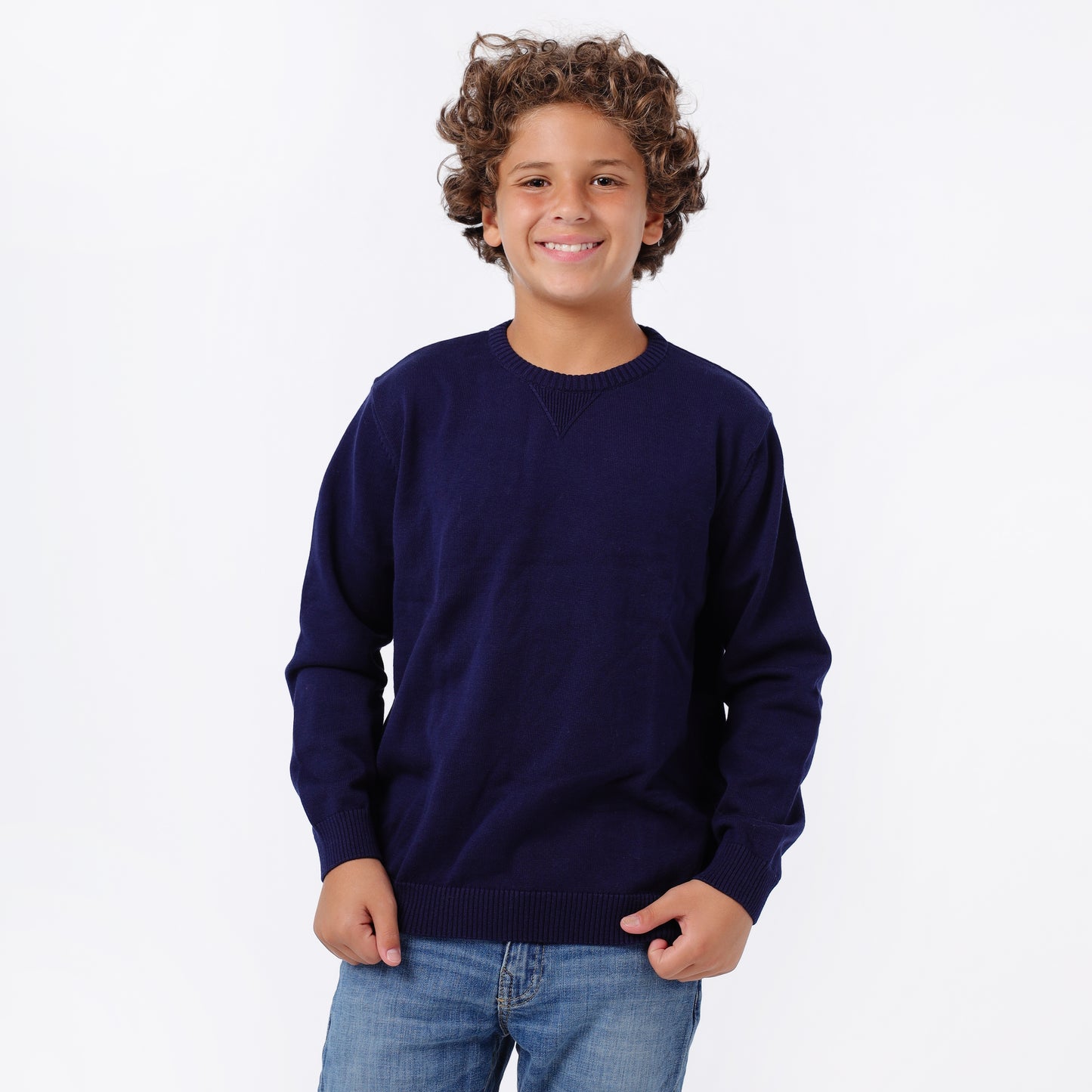 Boys Crew Neck Knit Sweater