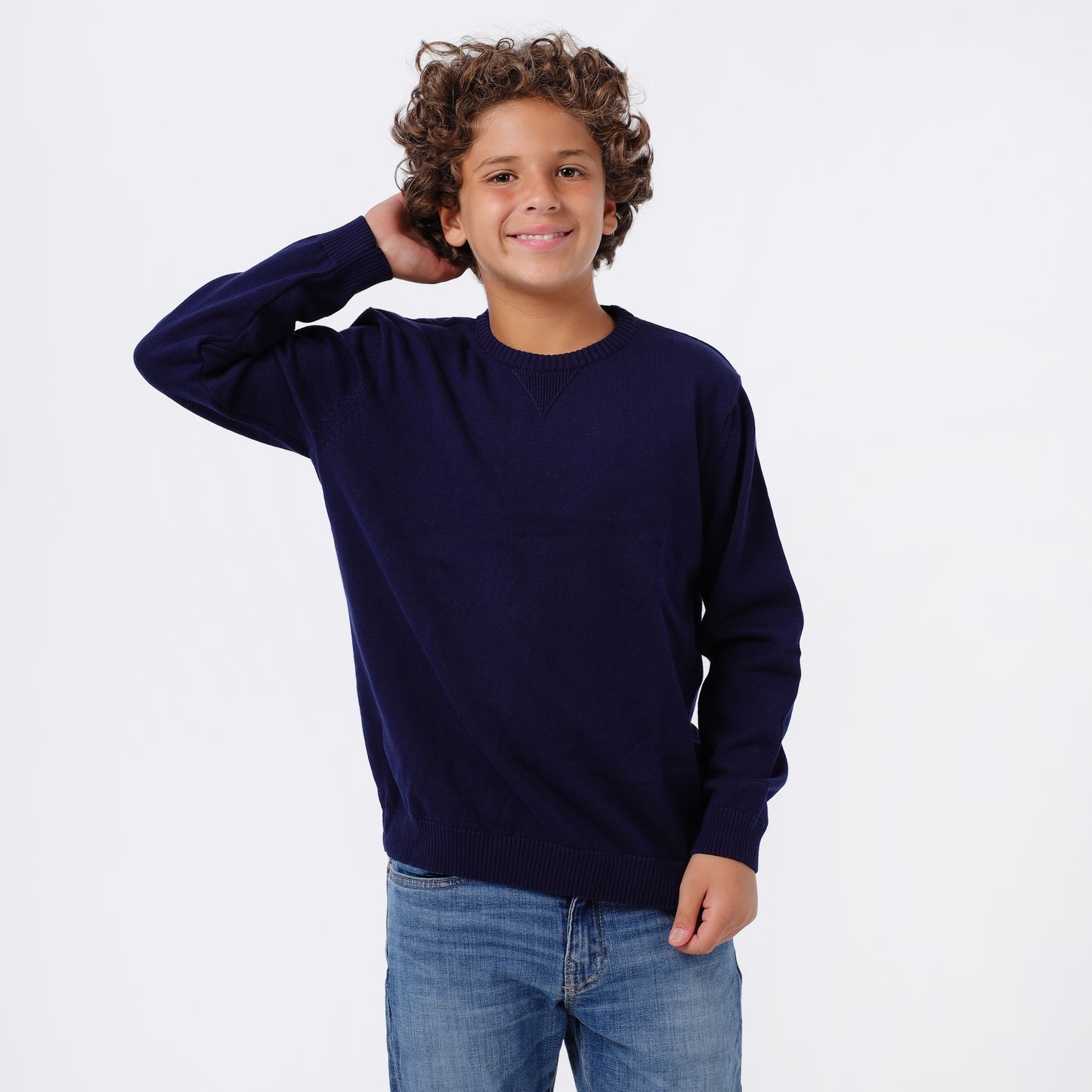Boys Crew Neck Knit Sweater
