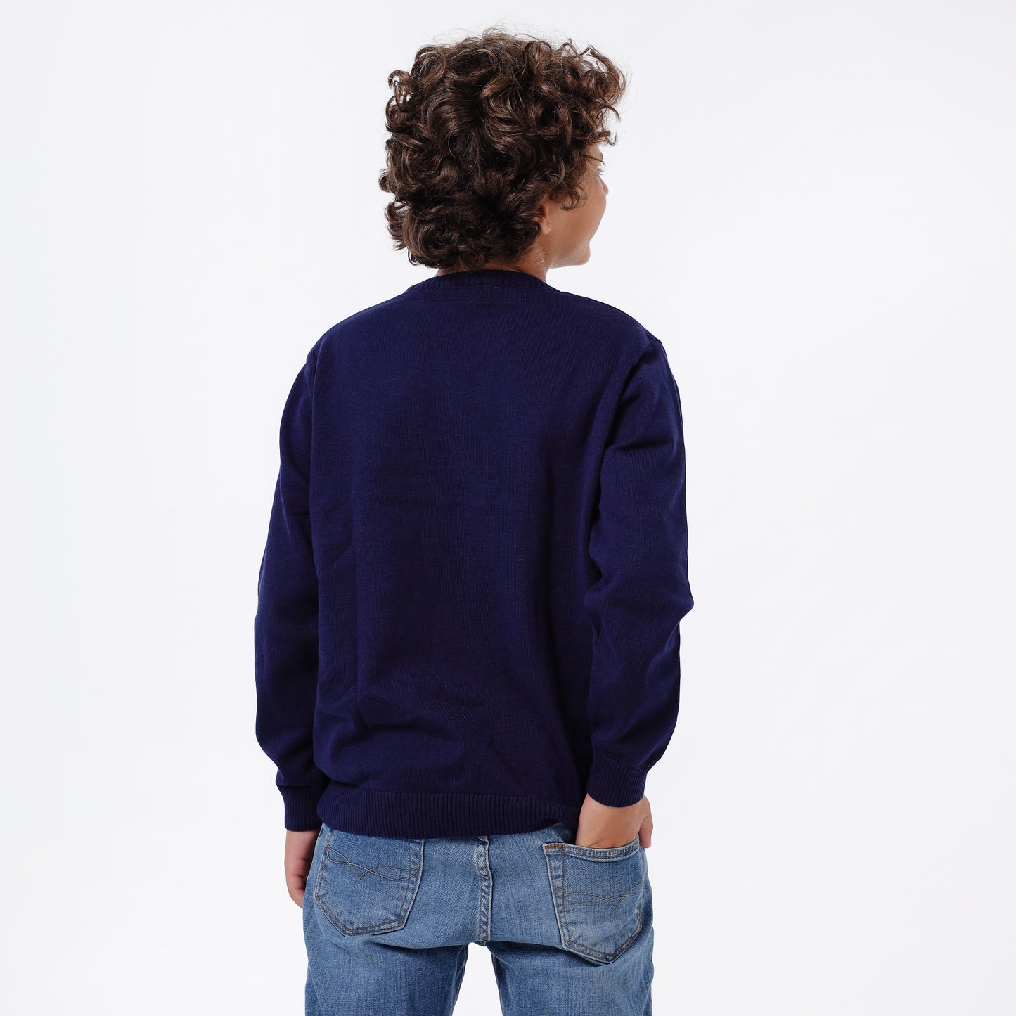 Boys Crew Neck Knit Sweater