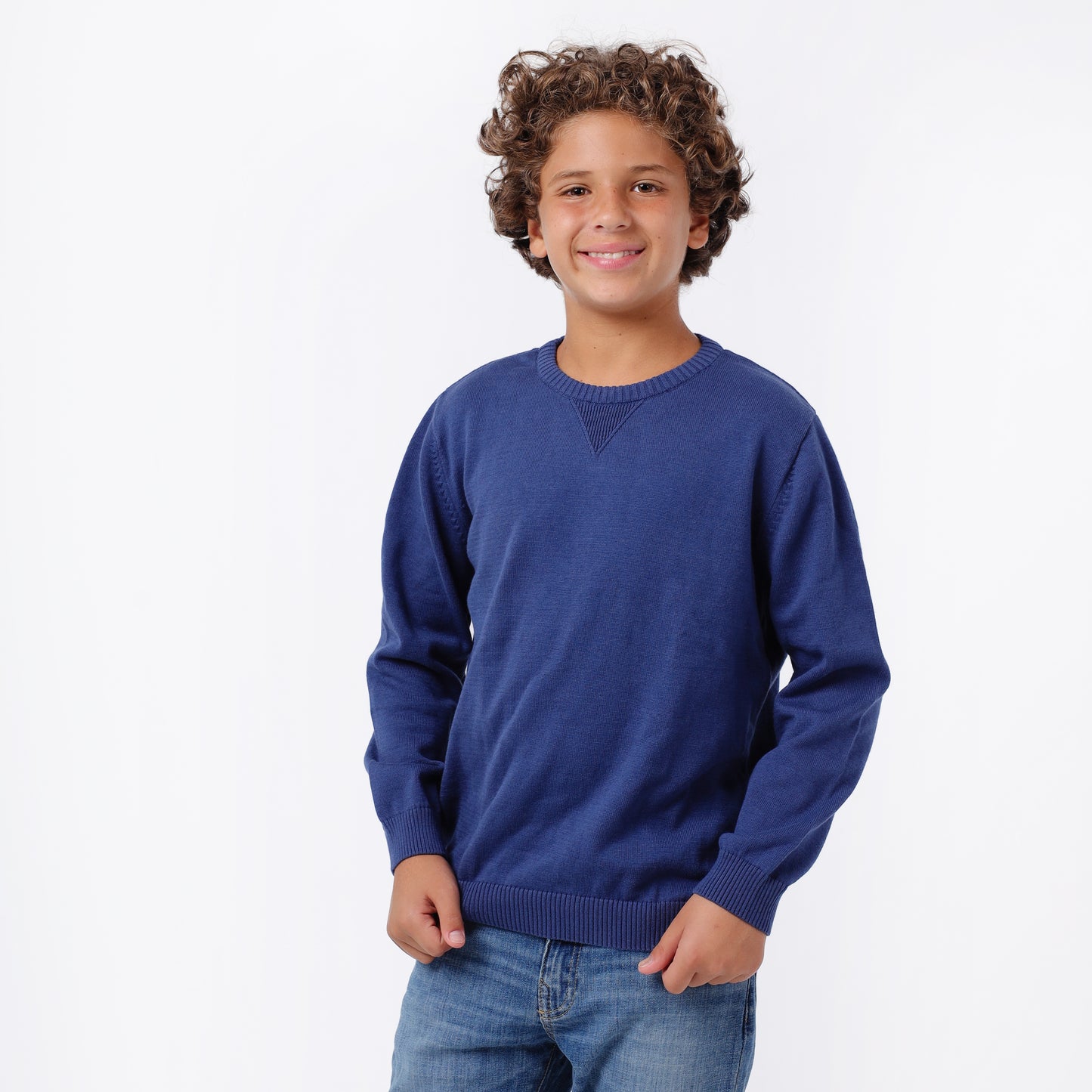 Boys Crew Neck Knit Sweater
