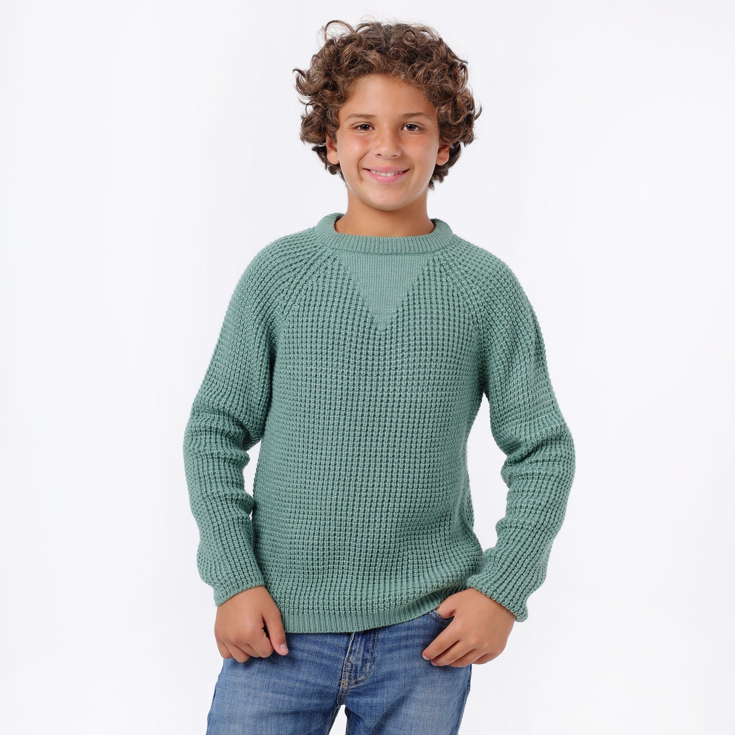 Boys Crew Neck Knit Sweater