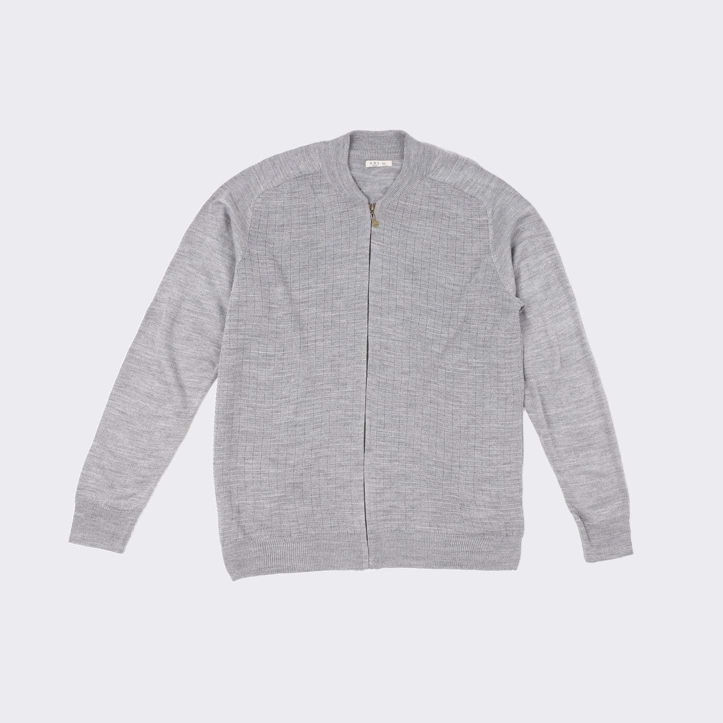 Mens Zip-up Knit Sweater