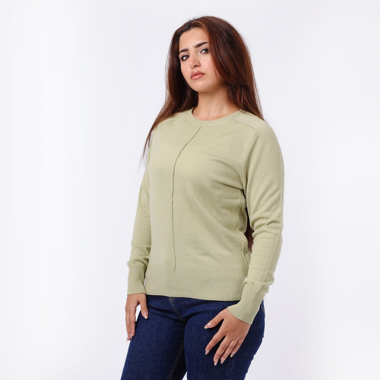 Women’s Long Sleeves Knitted  Sweater