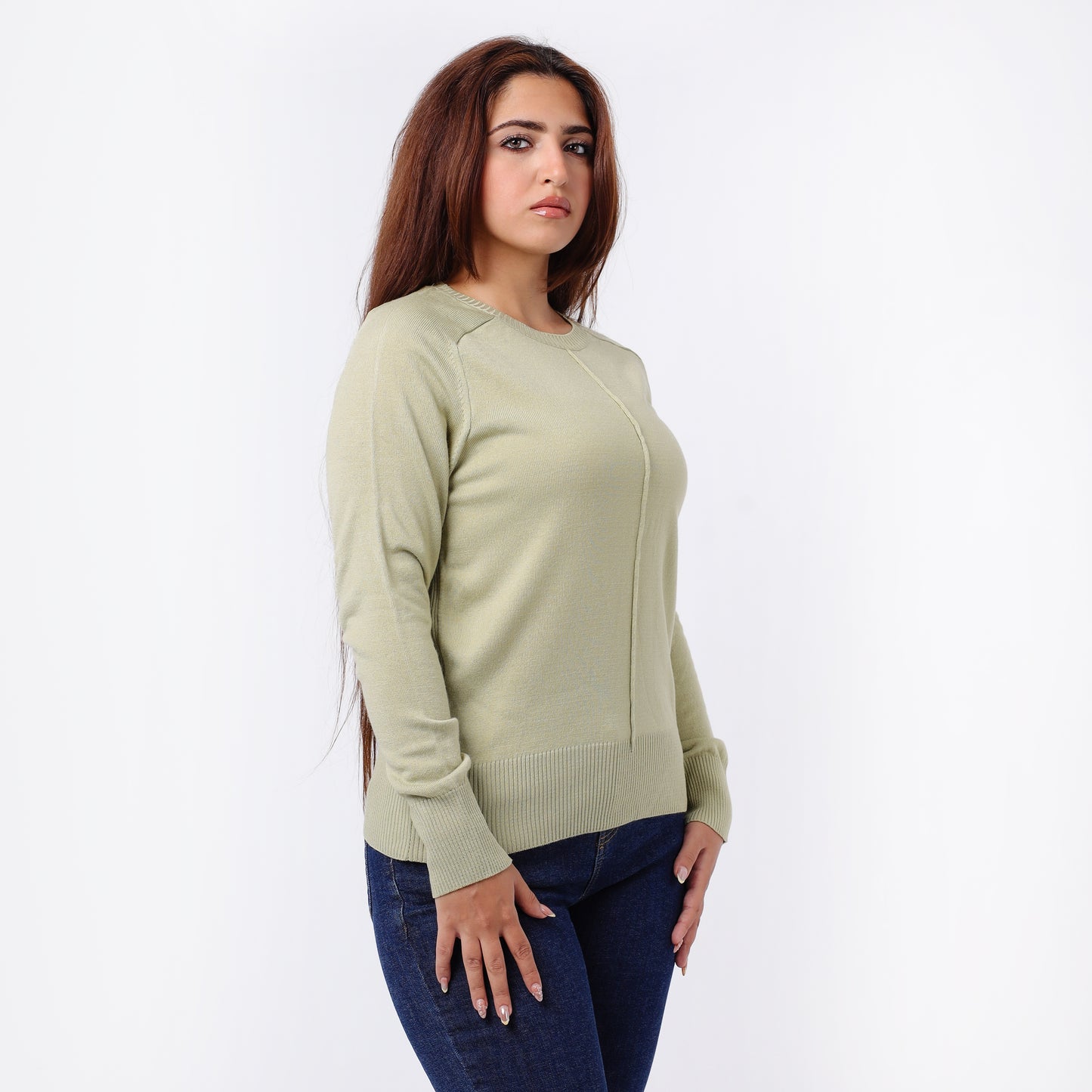 Women’s Long Sleeves Knitted  Sweater