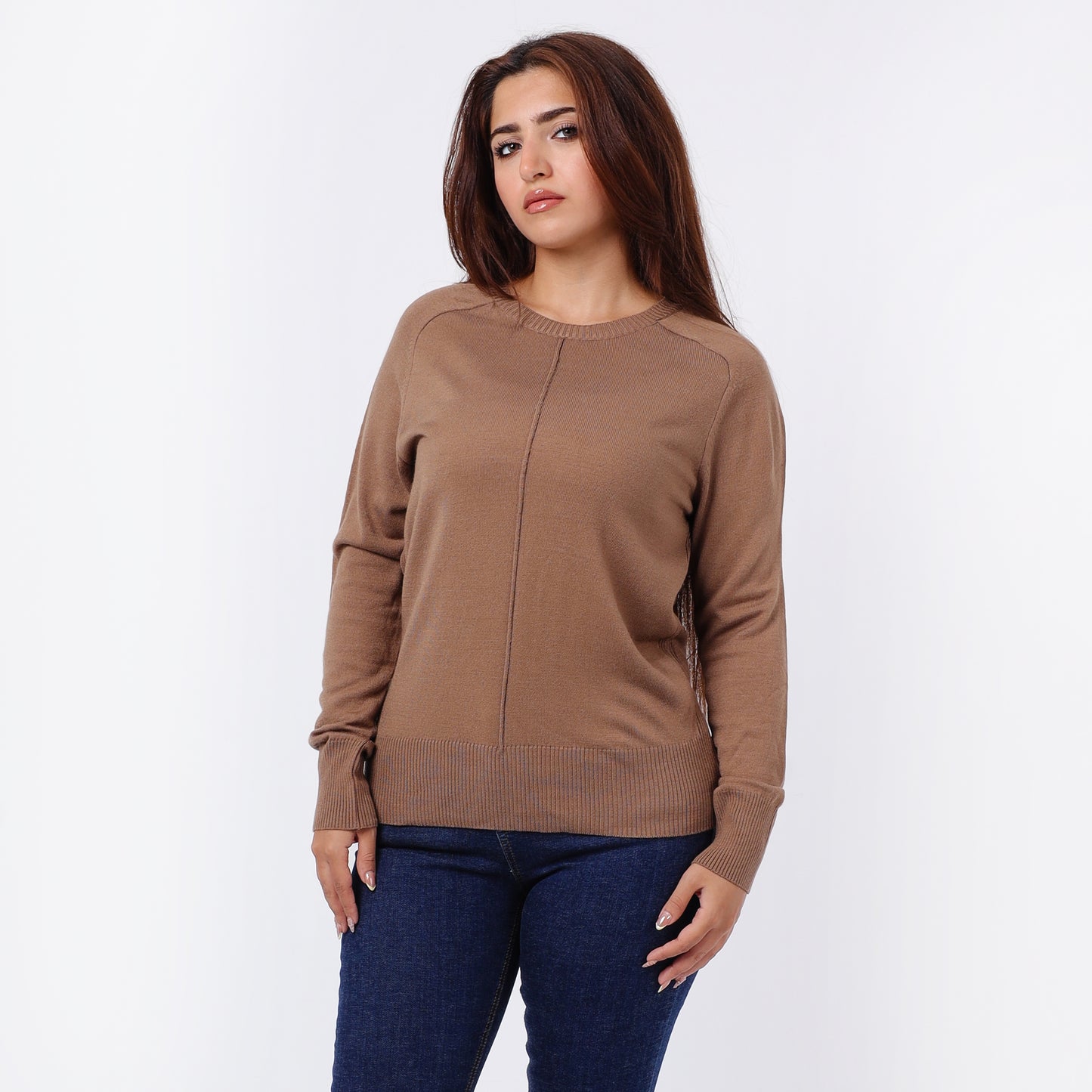 Women’s Long Sleeves Knitted  Sweater