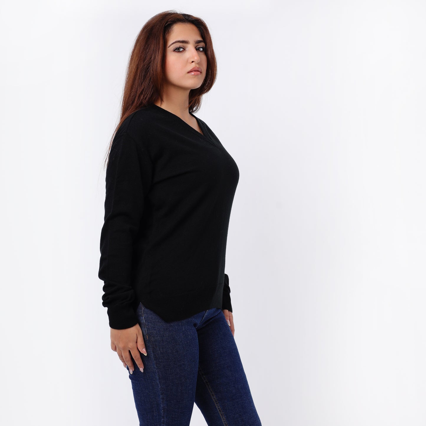 Women’s V-Neck Knitted Sweater