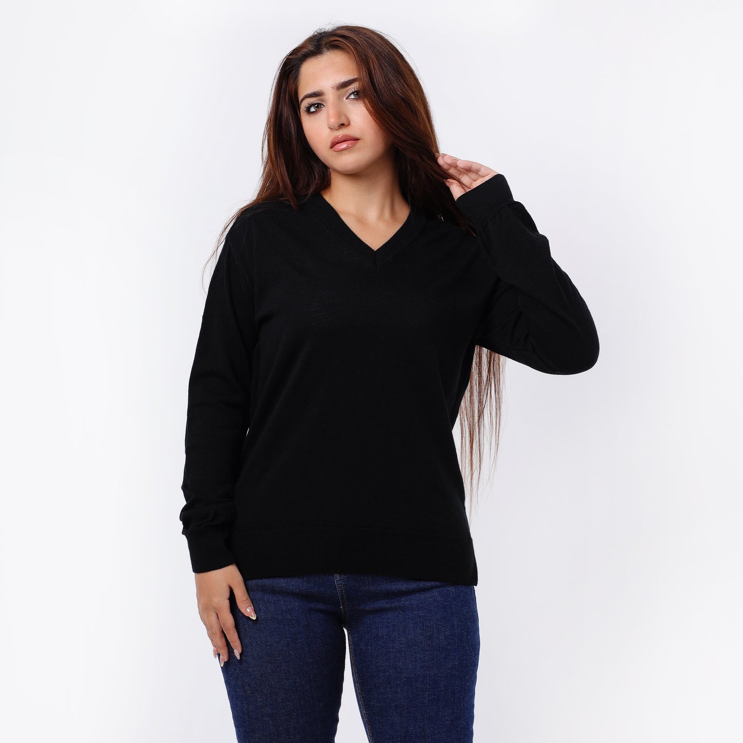 Women’s V-Neck Knitted Sweater
