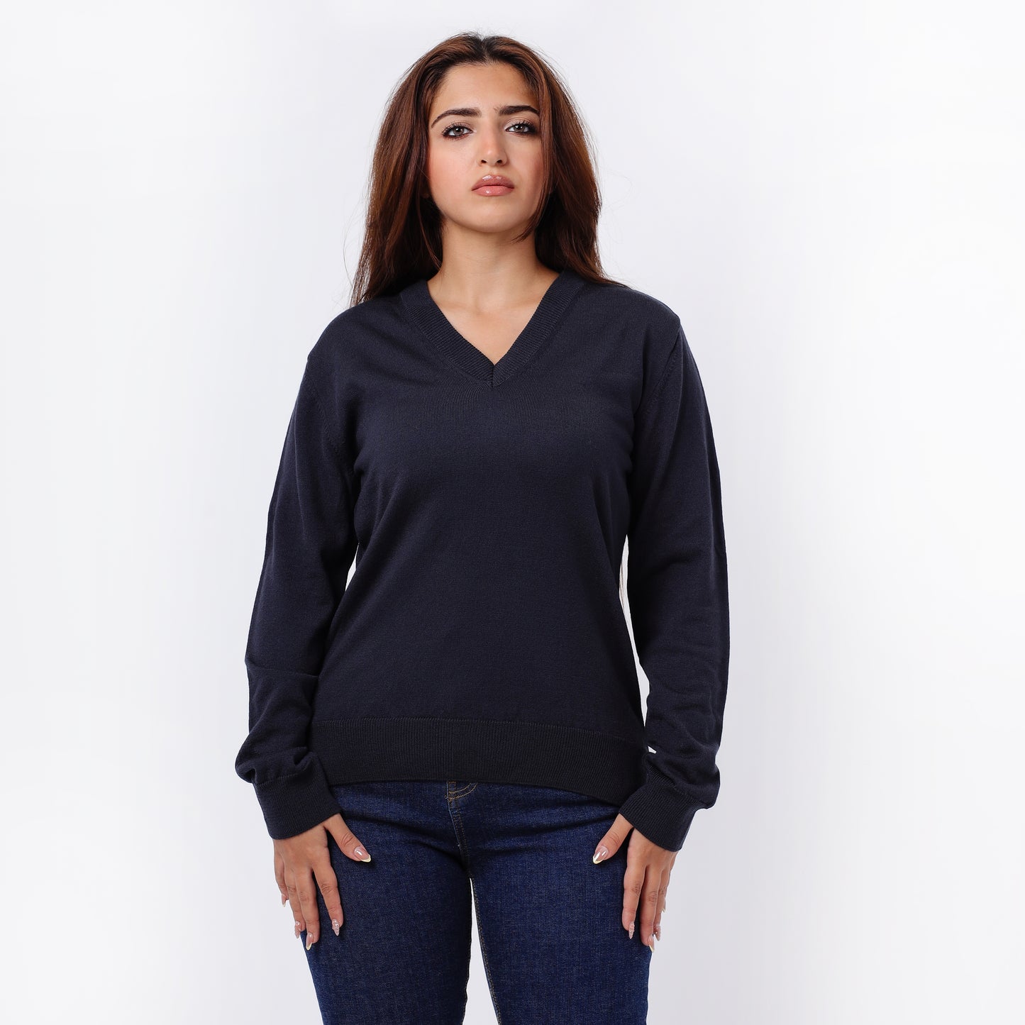Women’s V-Neck Knitted Sweater
