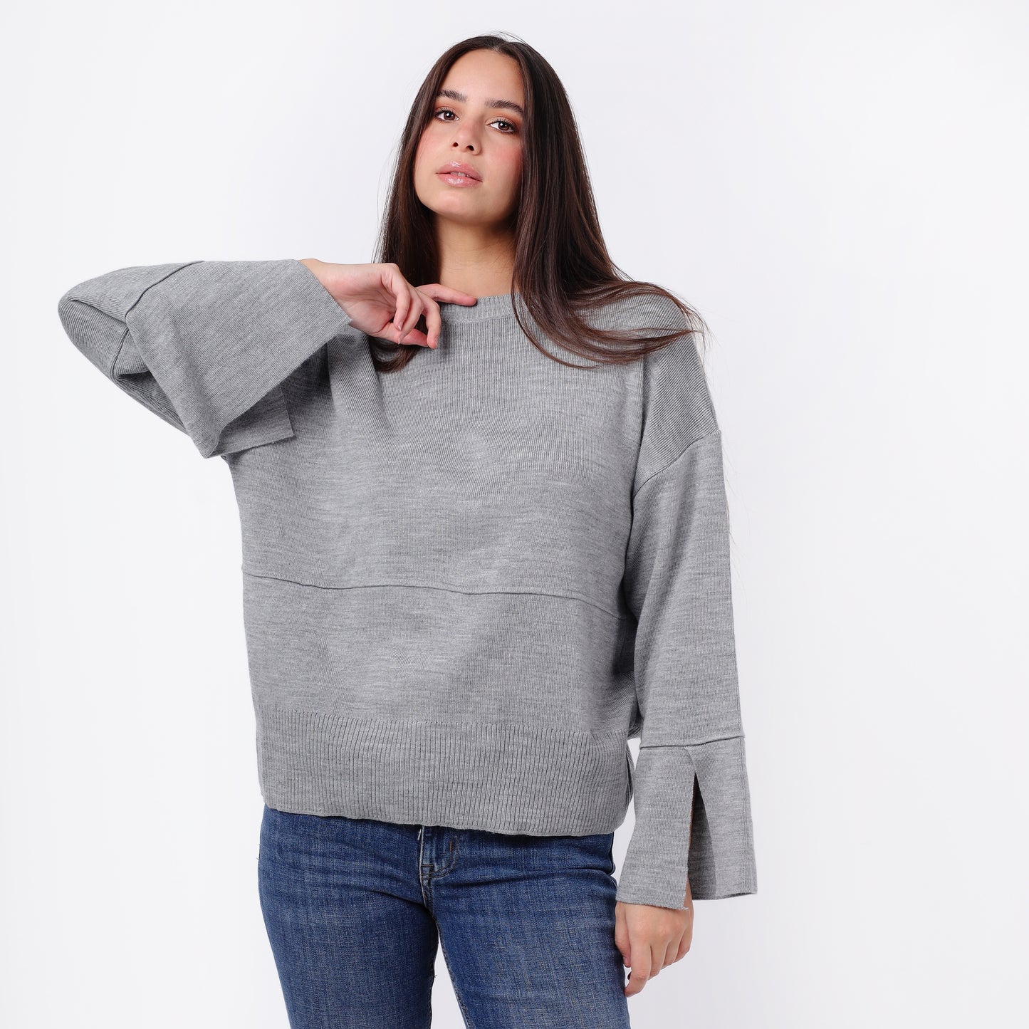 Women's Crew Neck Knit Sweater
