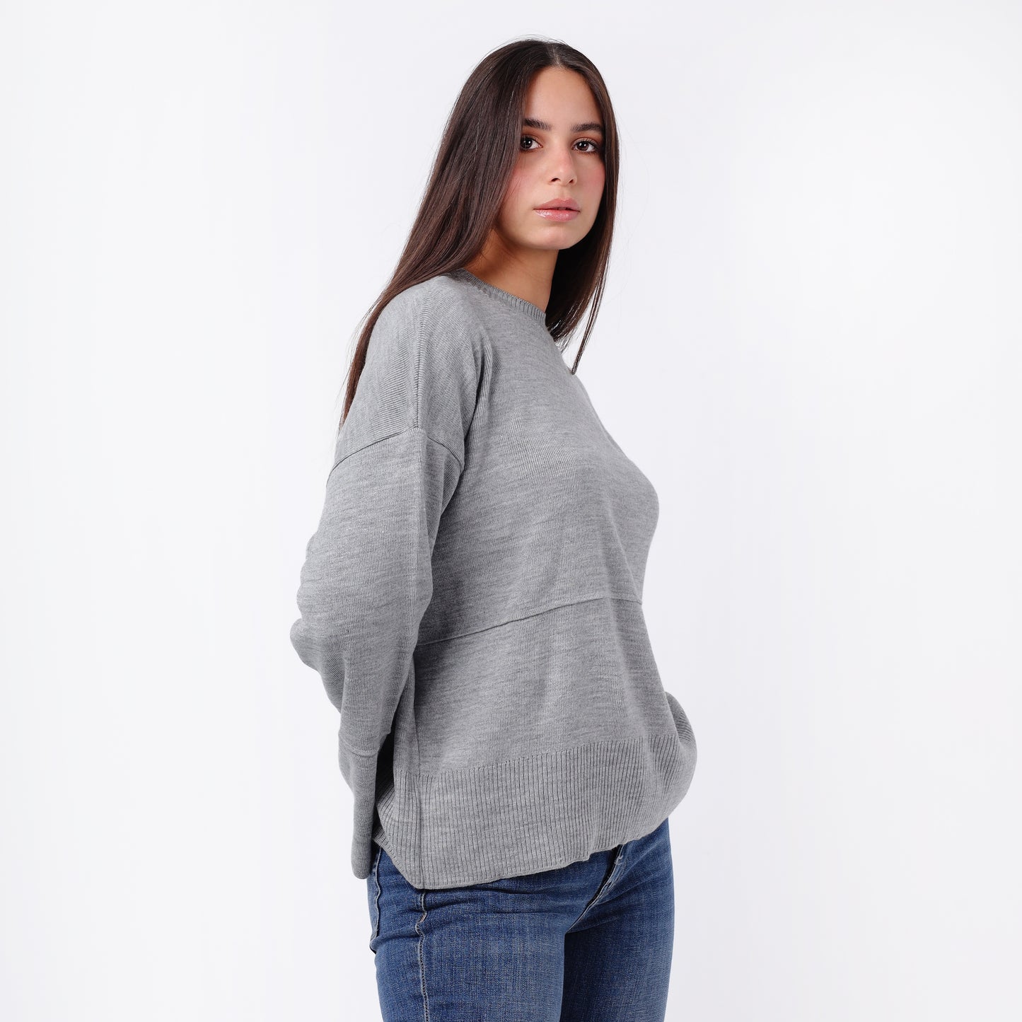 Women's Crew Neck Knit Sweater
