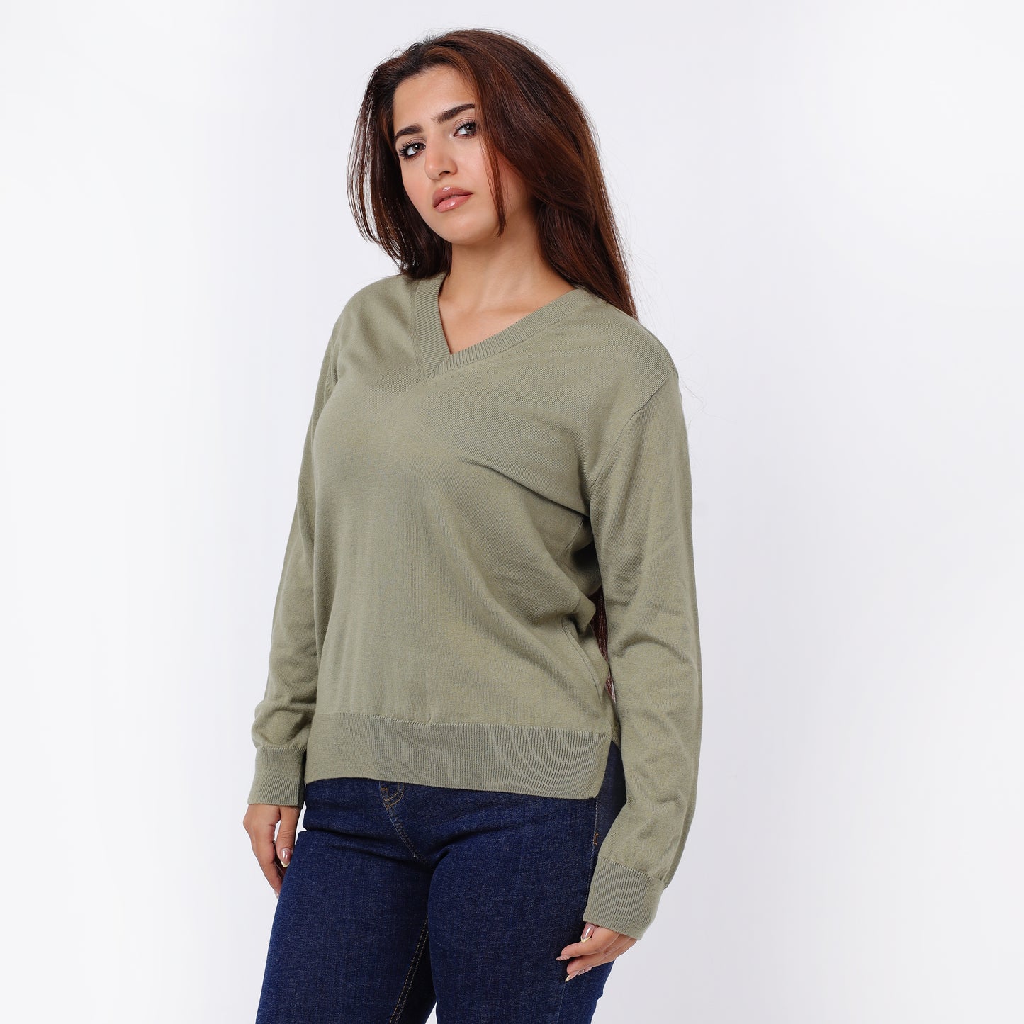 Women’s V-Neck Knitted Sweater