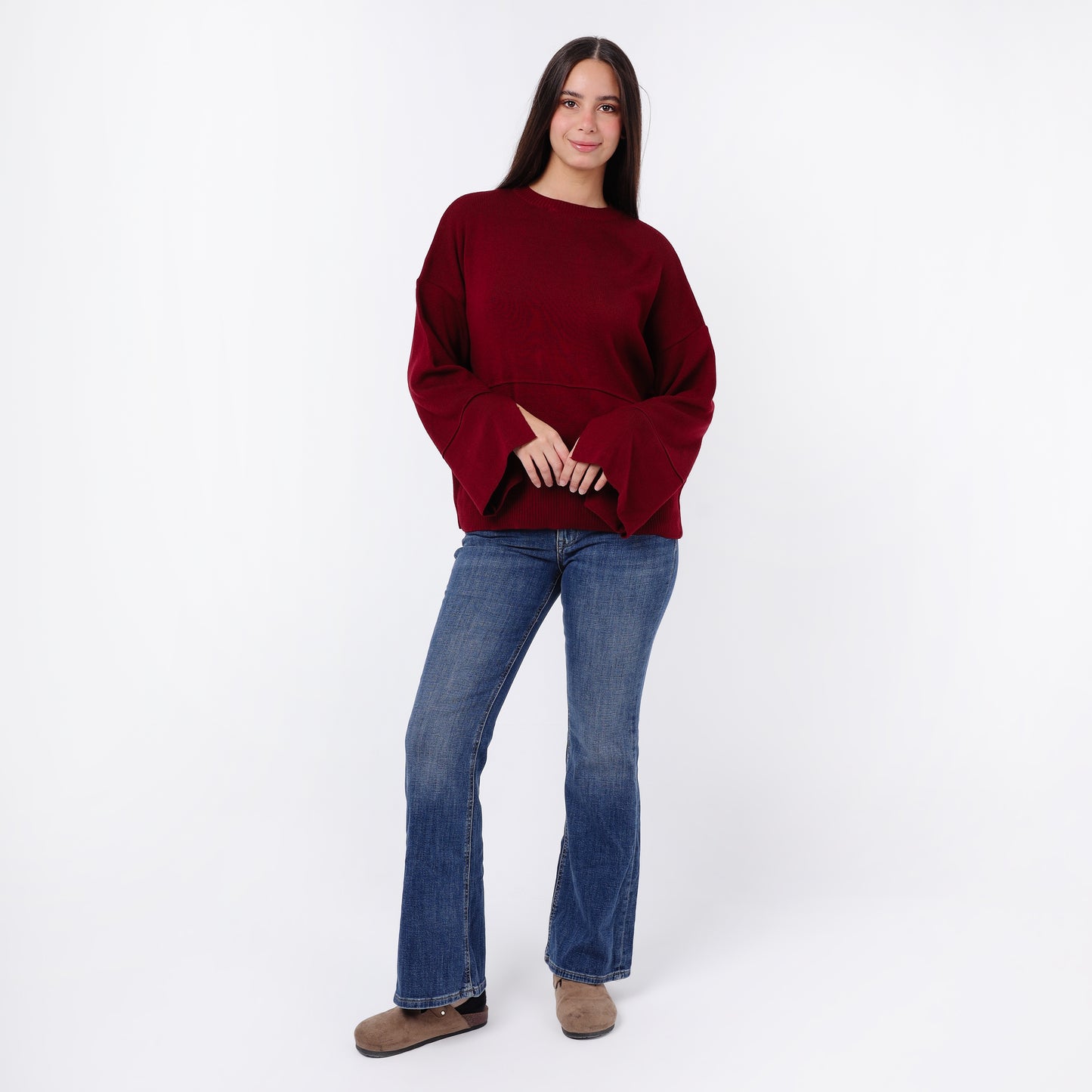 Women's Crew Neck Knit Sweater