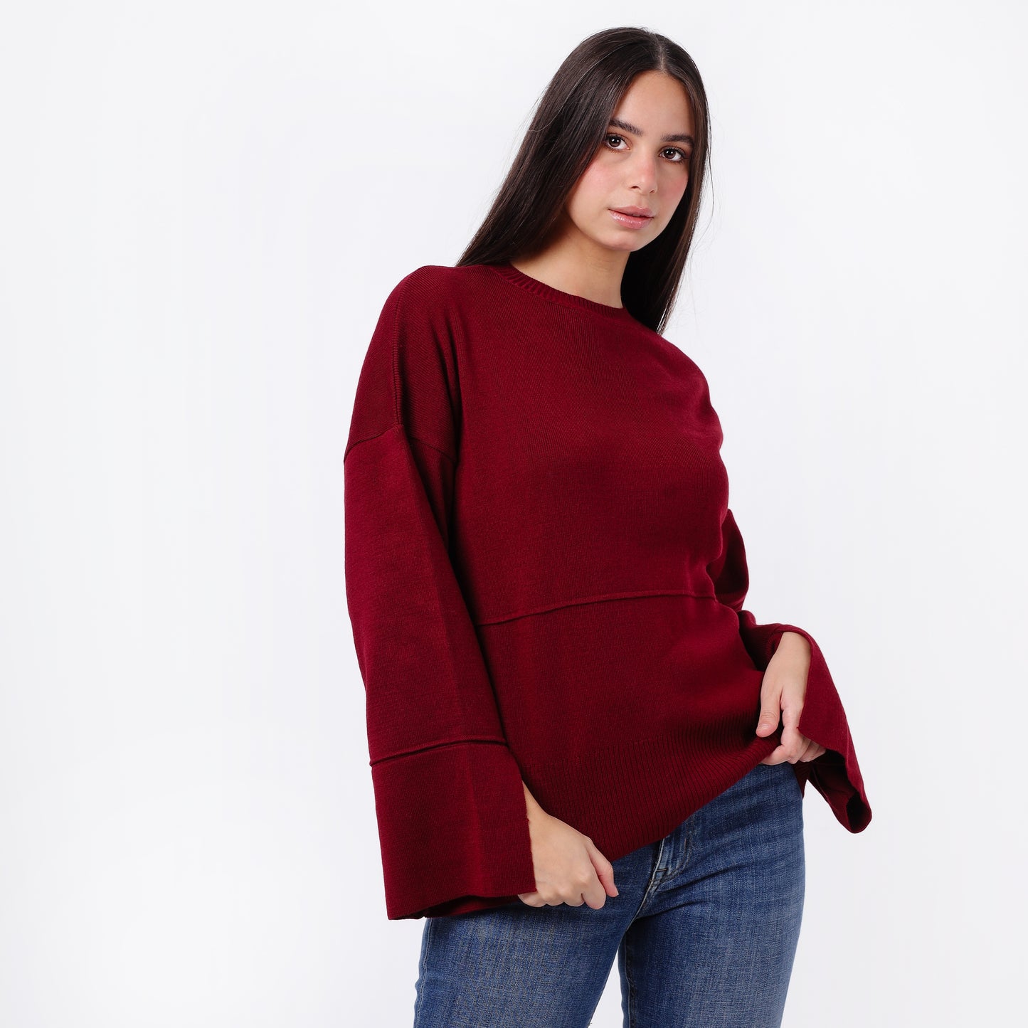 Women's Crew Neck Knit Sweater