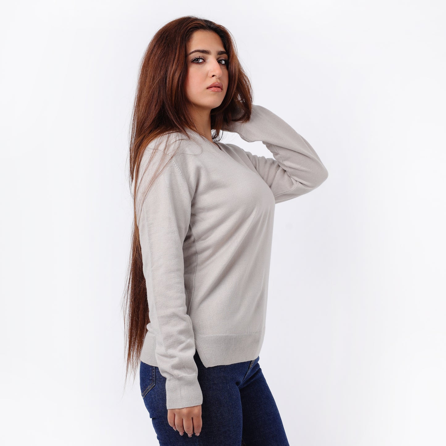 Women’s V-Neck Knitted Sweater