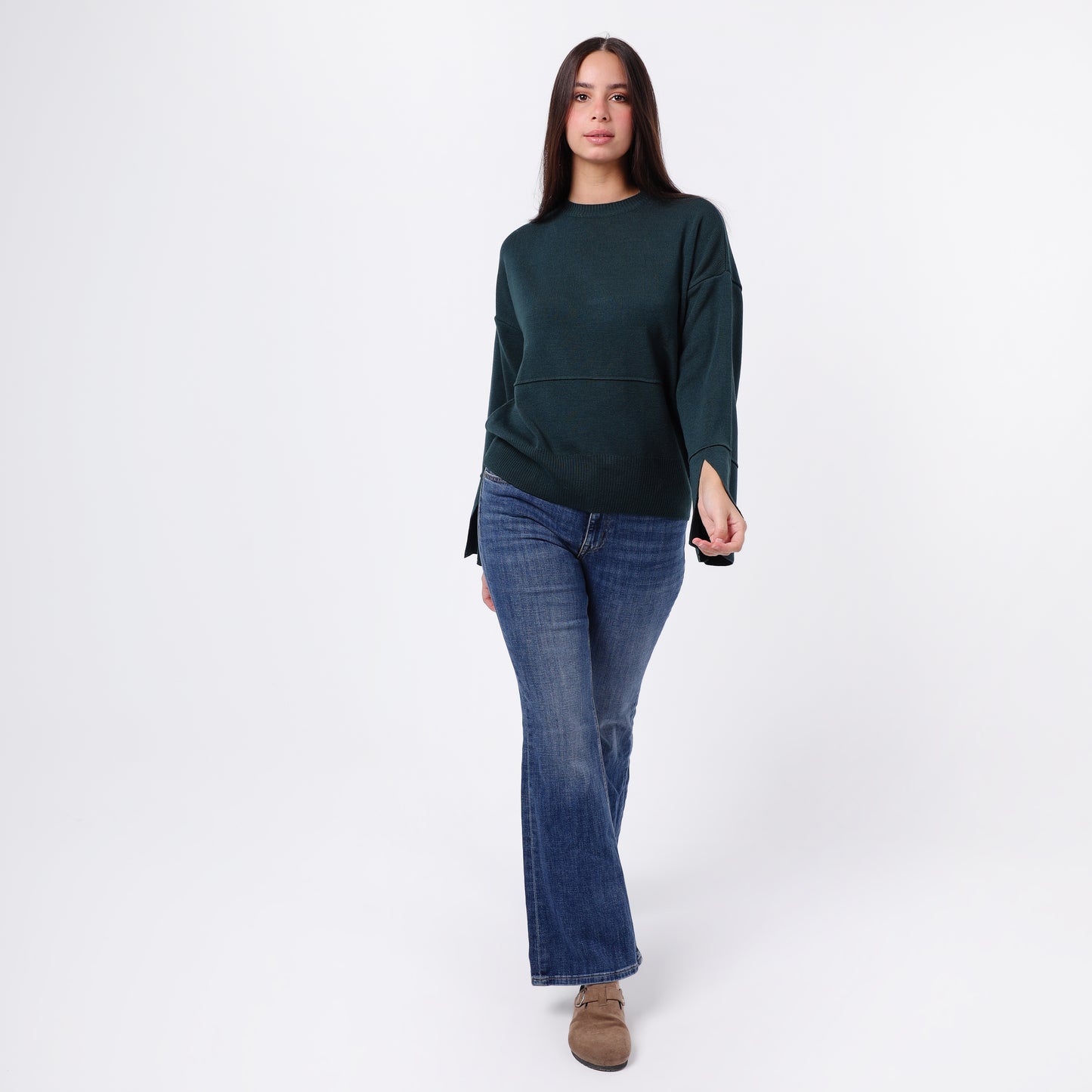 Women's Crew Neck Knit Sweater