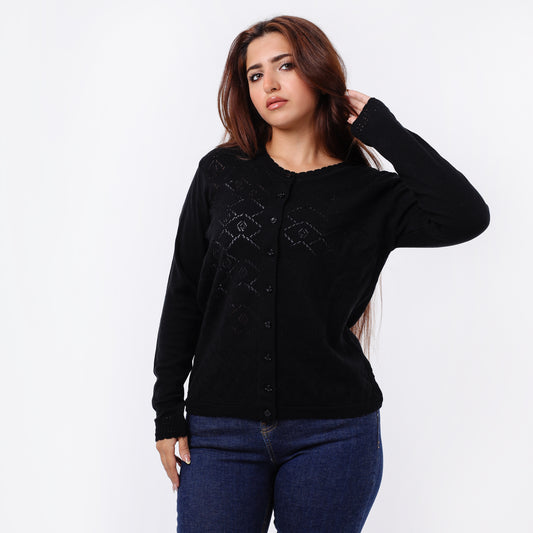 Women's Button-Up Knit Cardigan