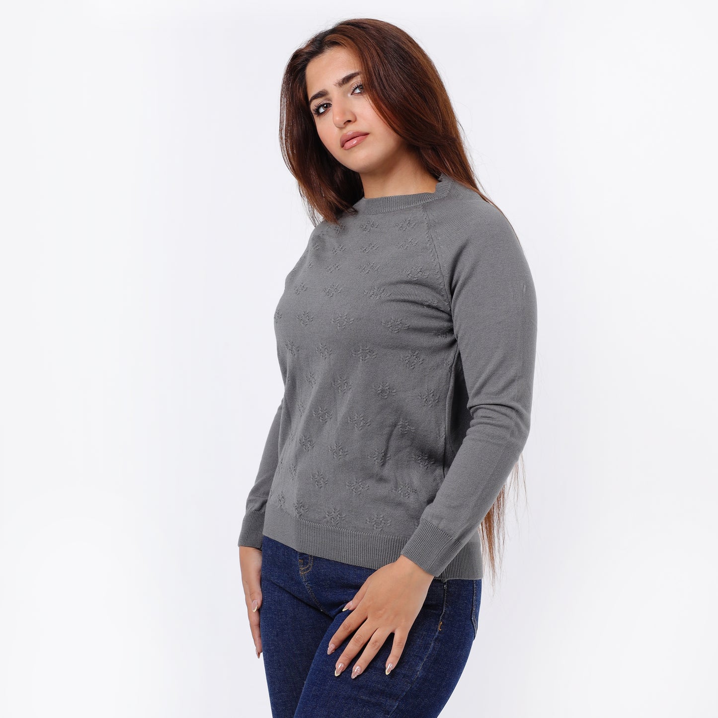 Women’s Crew Neck Knitted Sweater