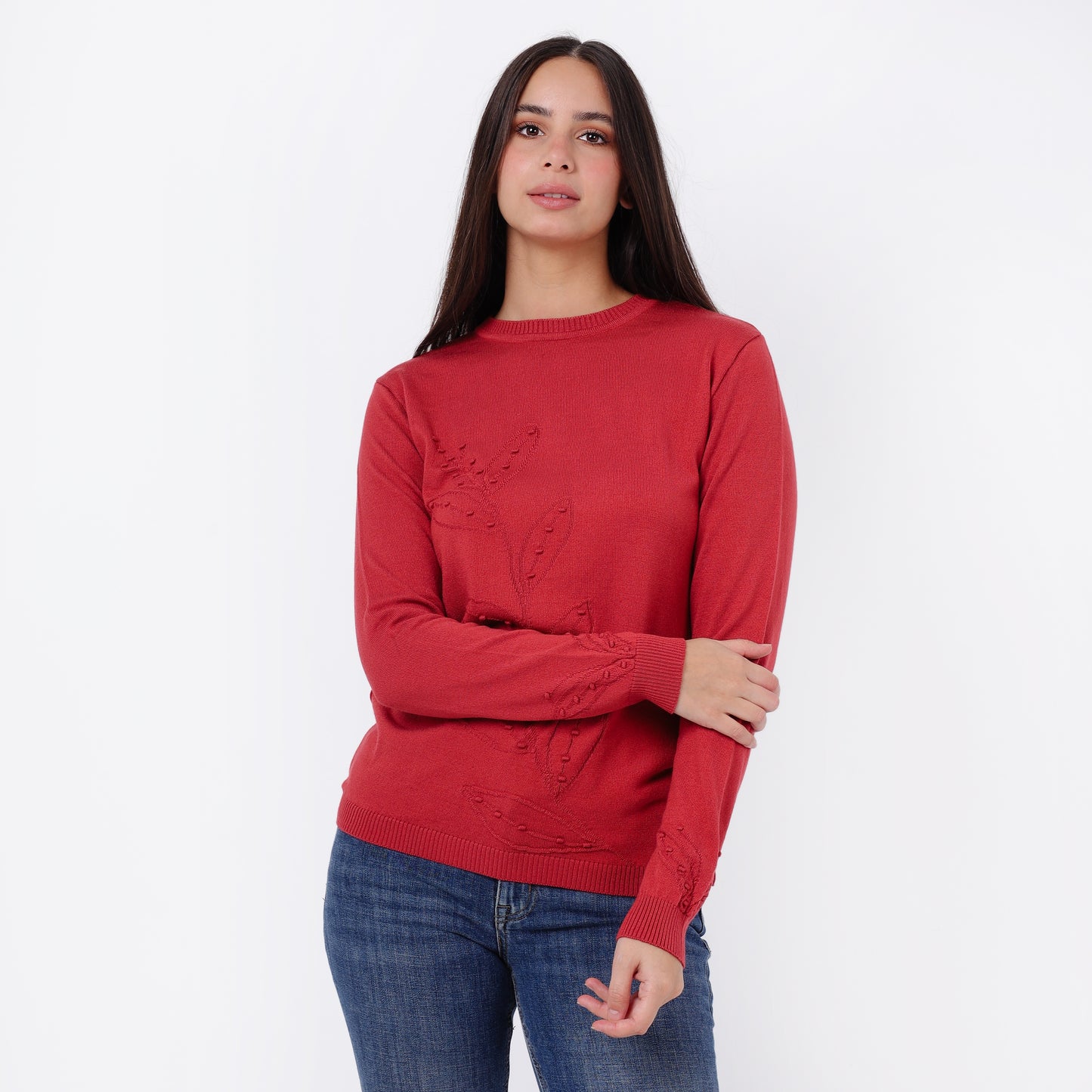 Women's Crew Neck Knit Sweater