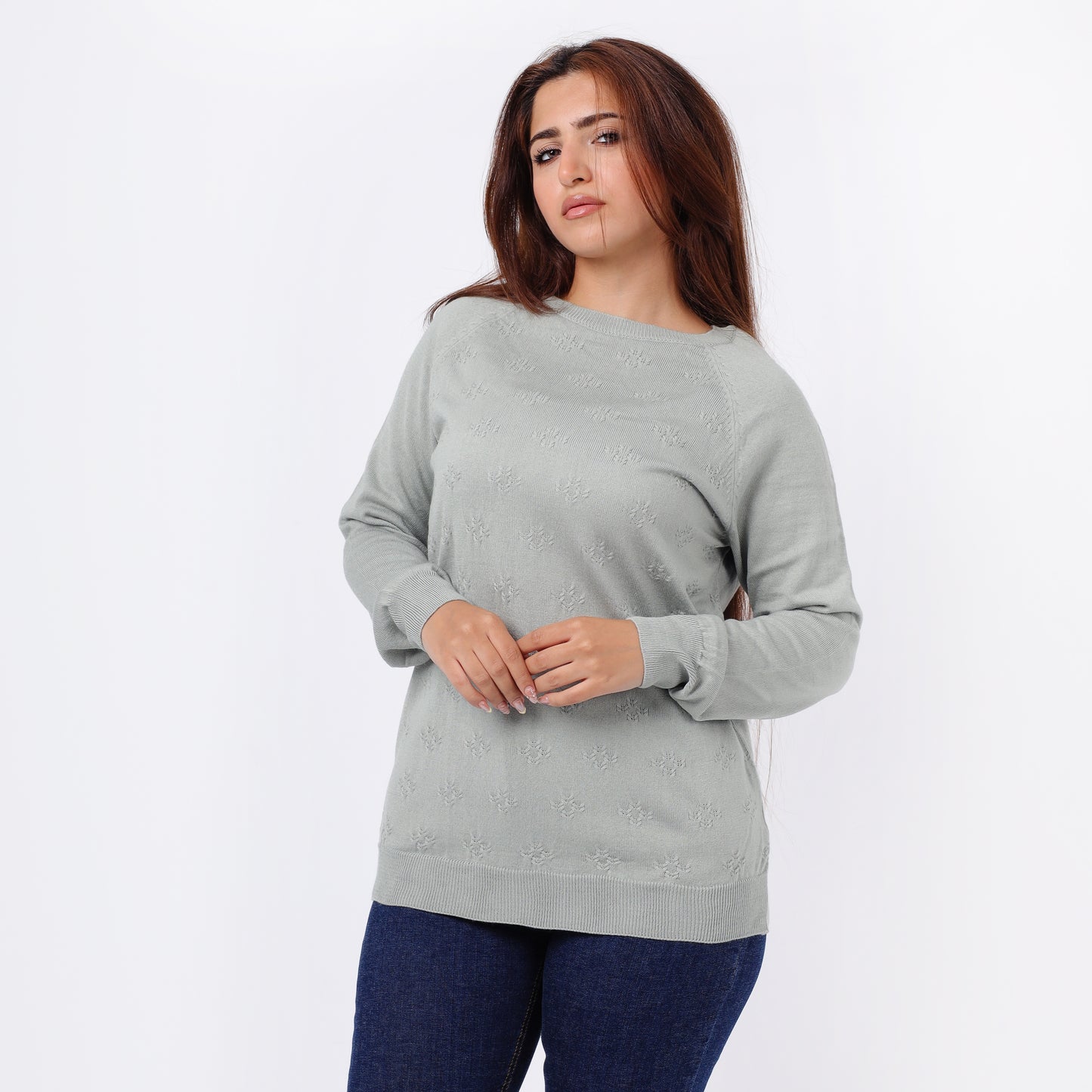 Women’s Crew Neck Knitted Sweater