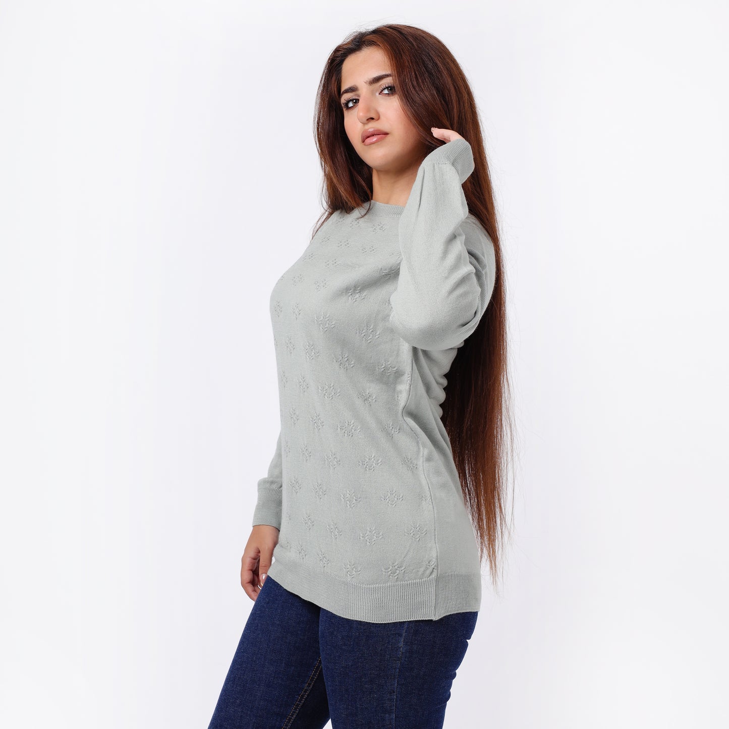 Women’s Crew Neck Knitted Sweater