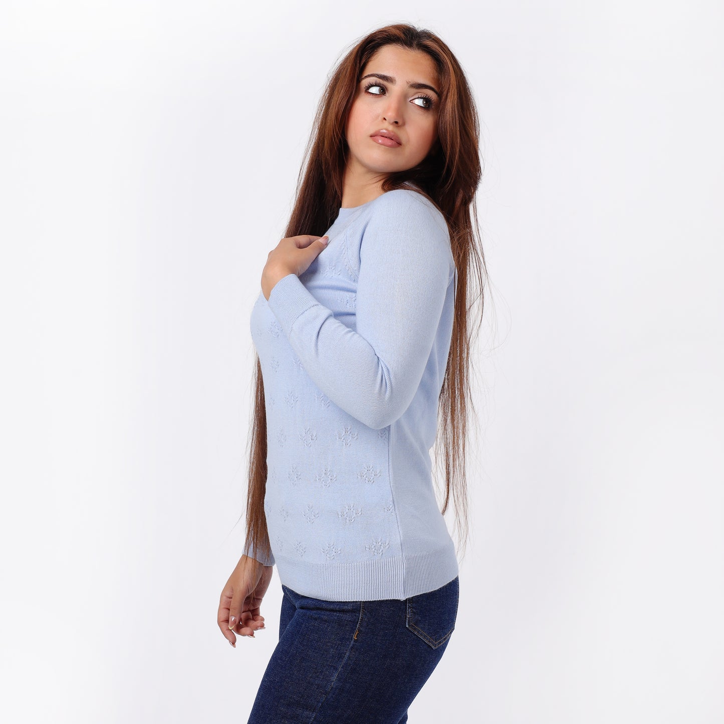 Women’s Crew Neck Knitted Sweater