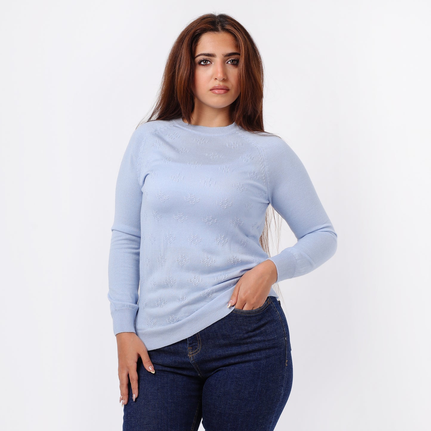 Women’s Crew Neck Knitted Sweater