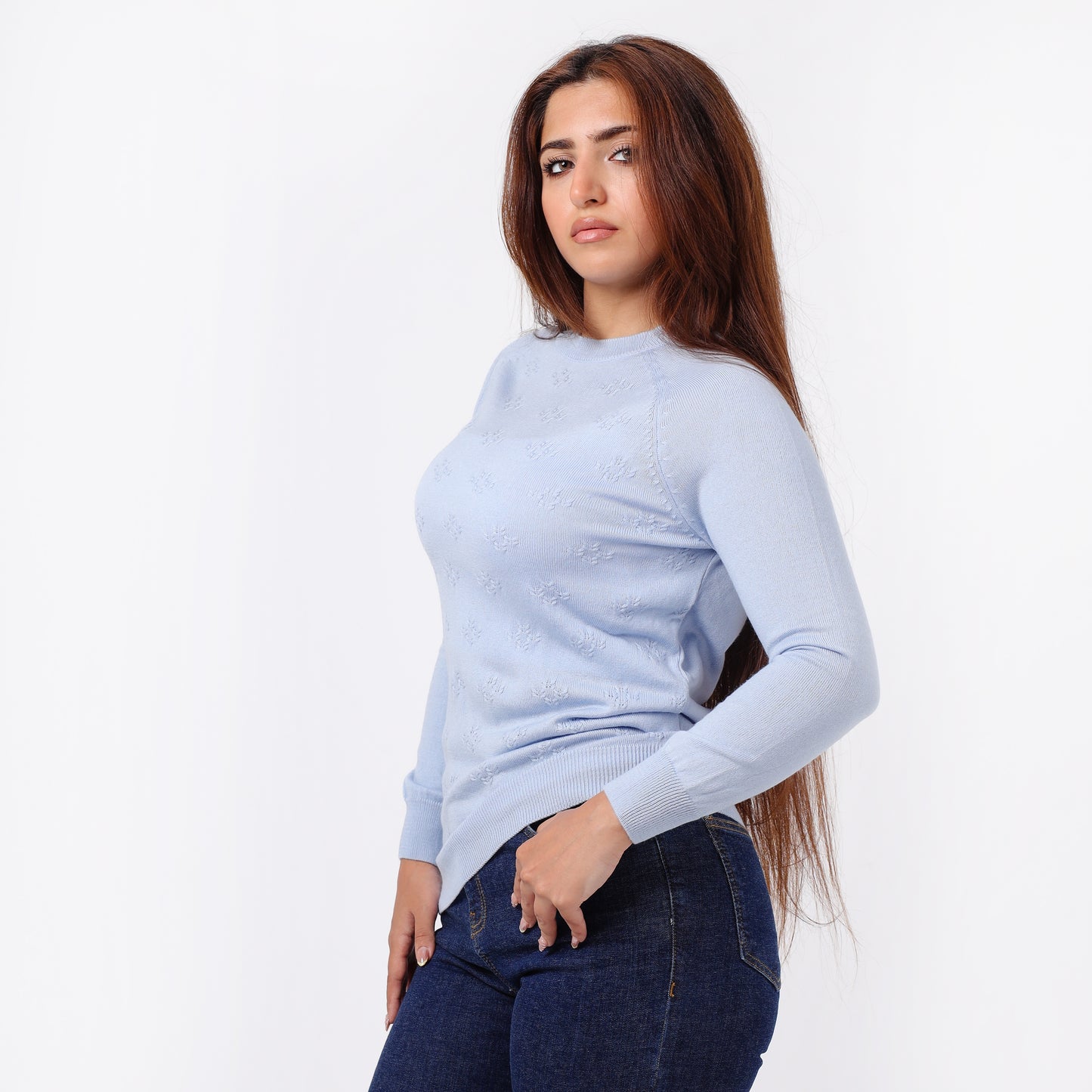 Women’s Crew Neck Knitted Sweater